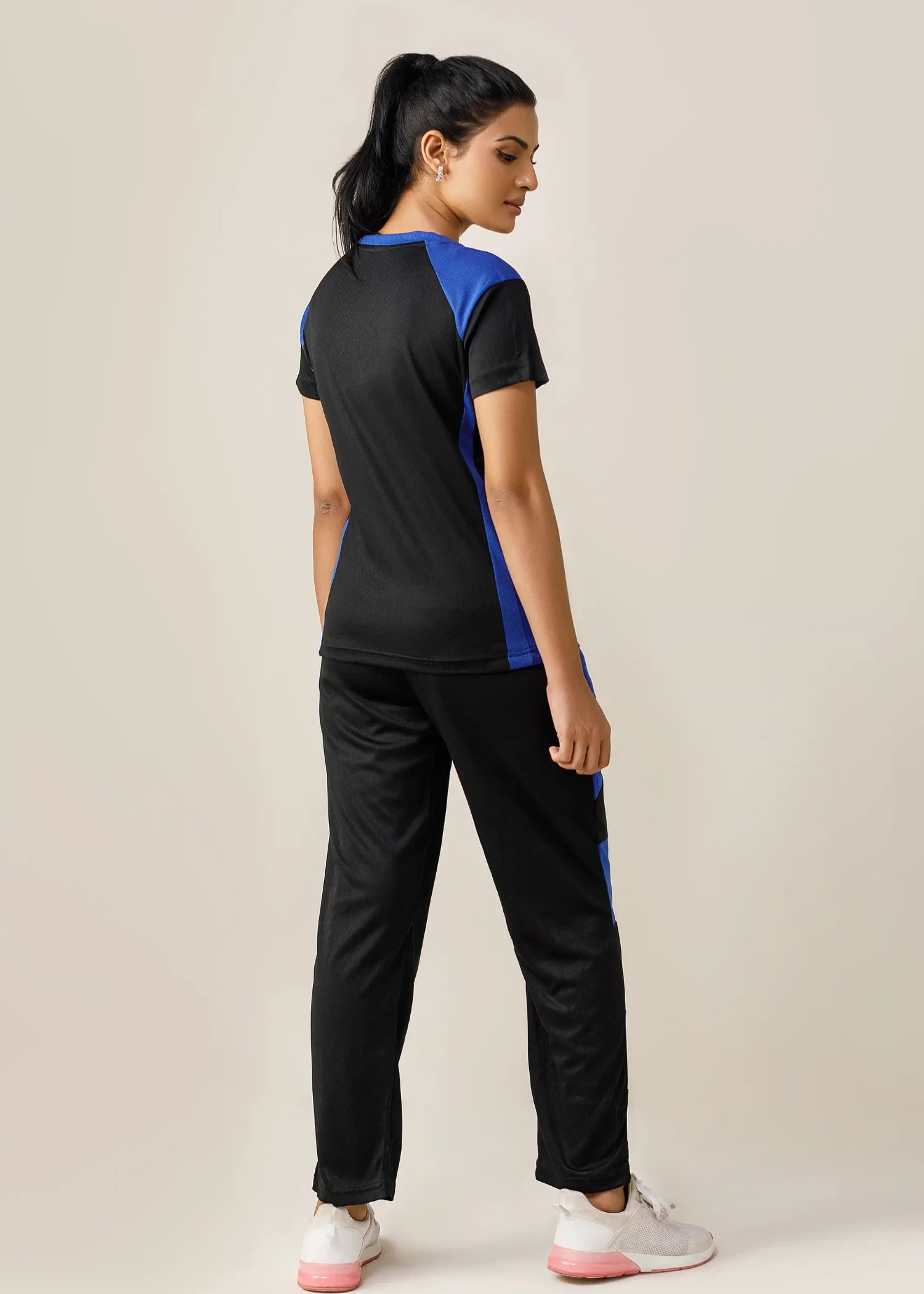 pearl mesh net Tracksuit in Royal blue
