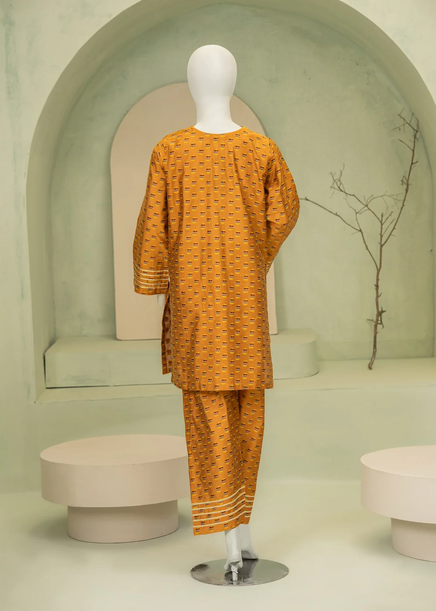 viscose Co Ord Sets in Mari gold, honey