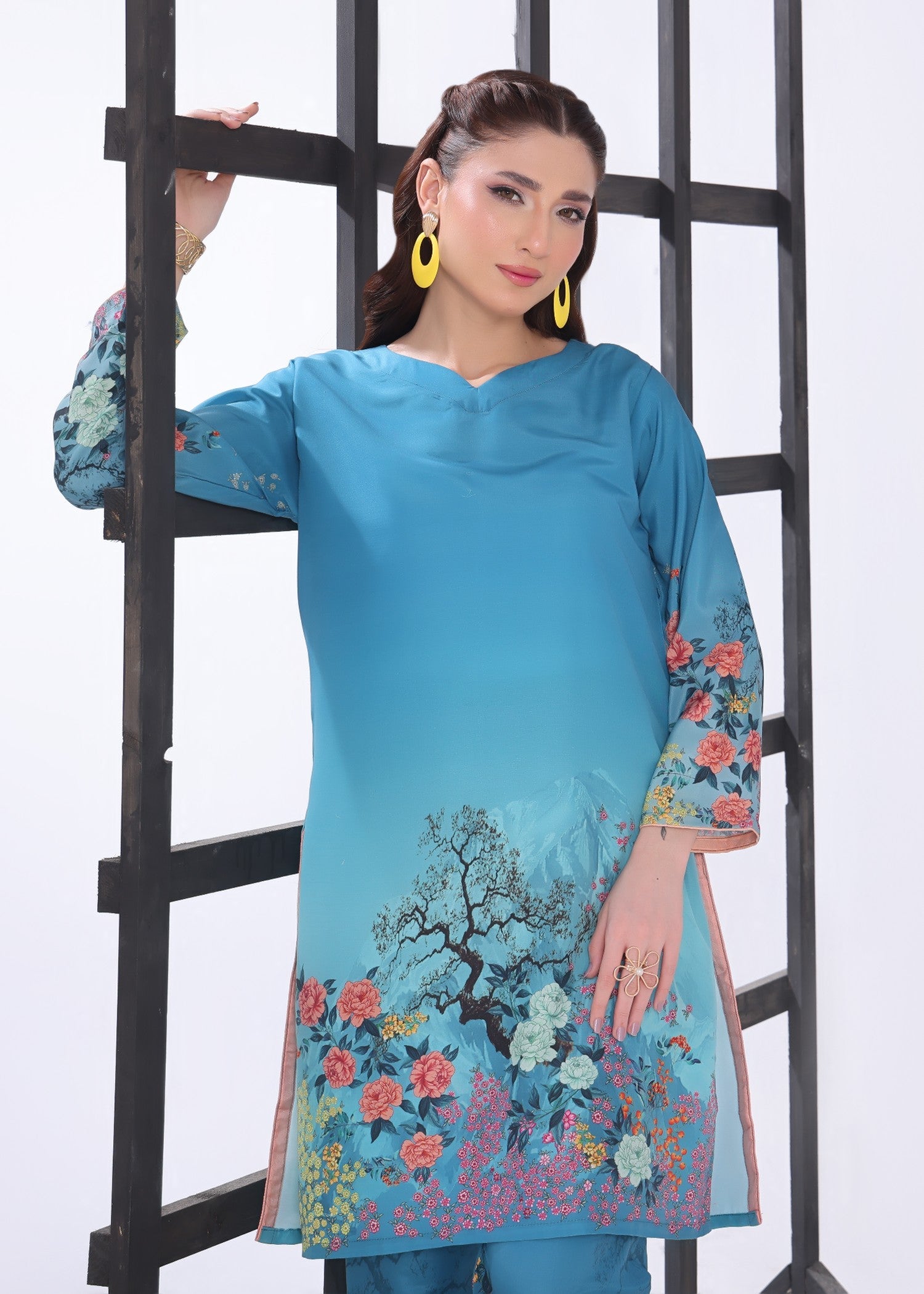 poly lawn Co Ord Sets in Sky, azure