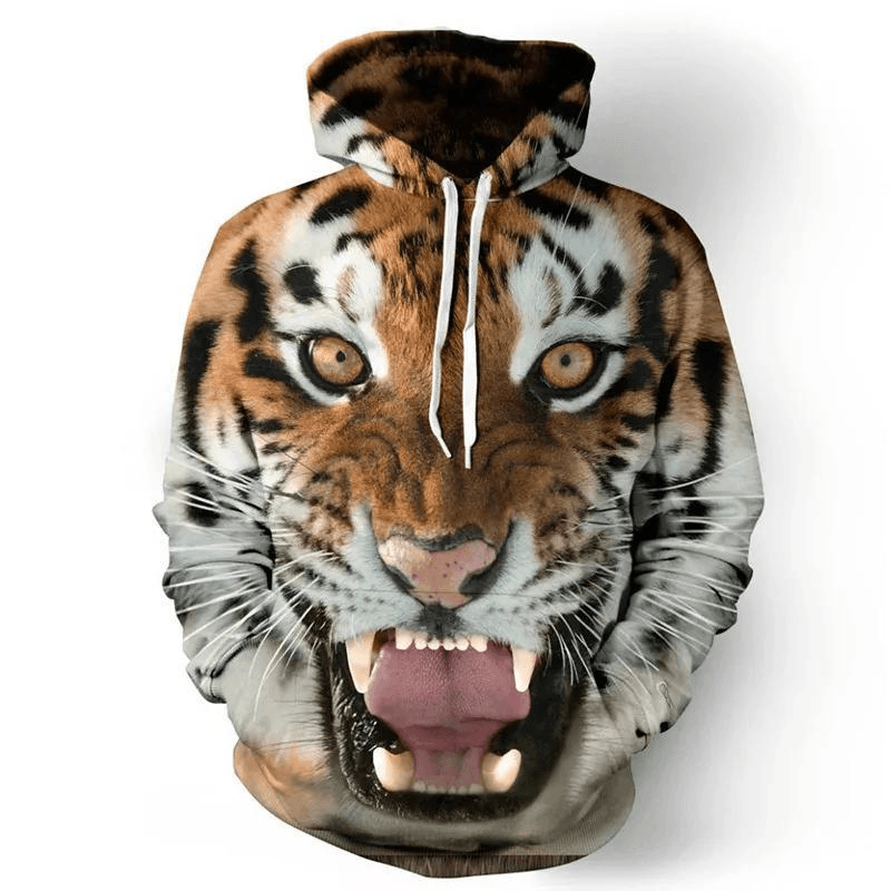 3D Digital Print Brown Lion King Sweatshirt