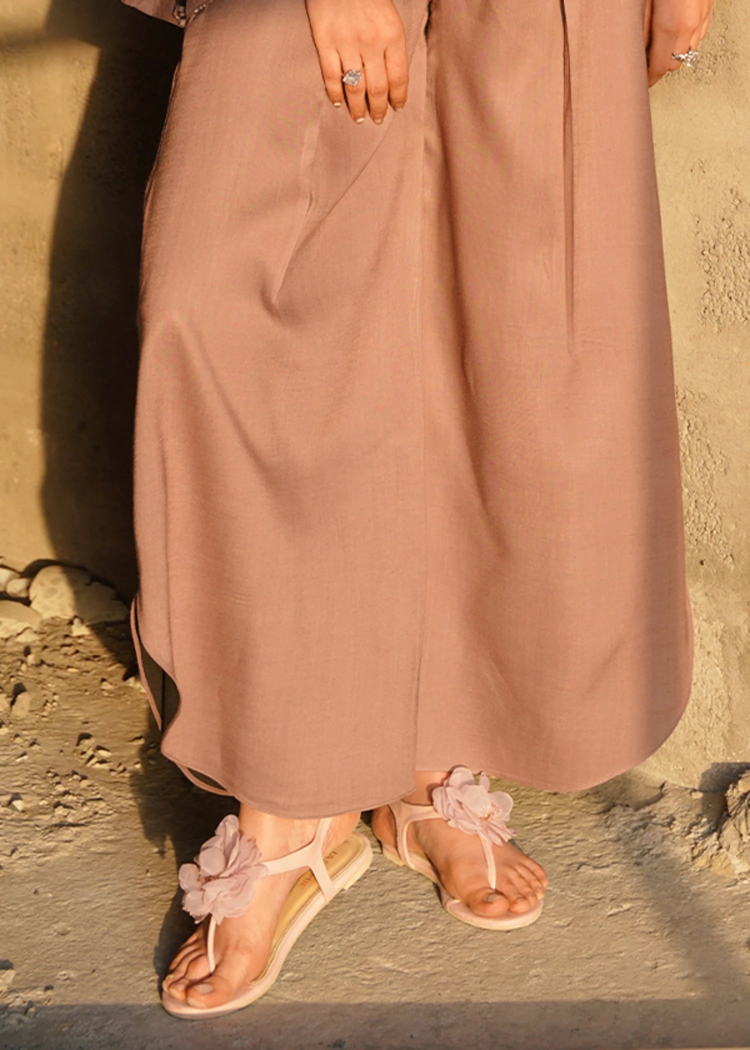 pure linen Jacket in Mauve pink