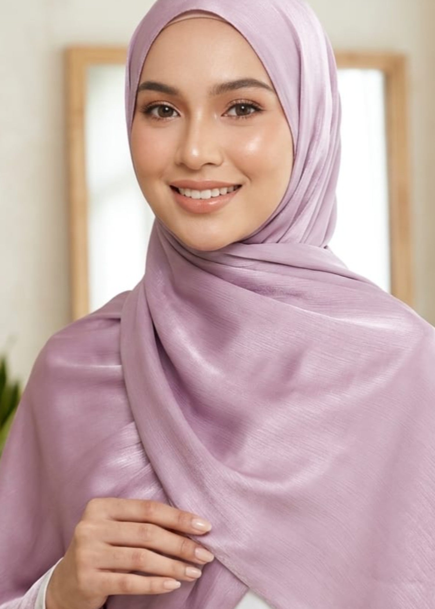 organza Hijab in Lavender