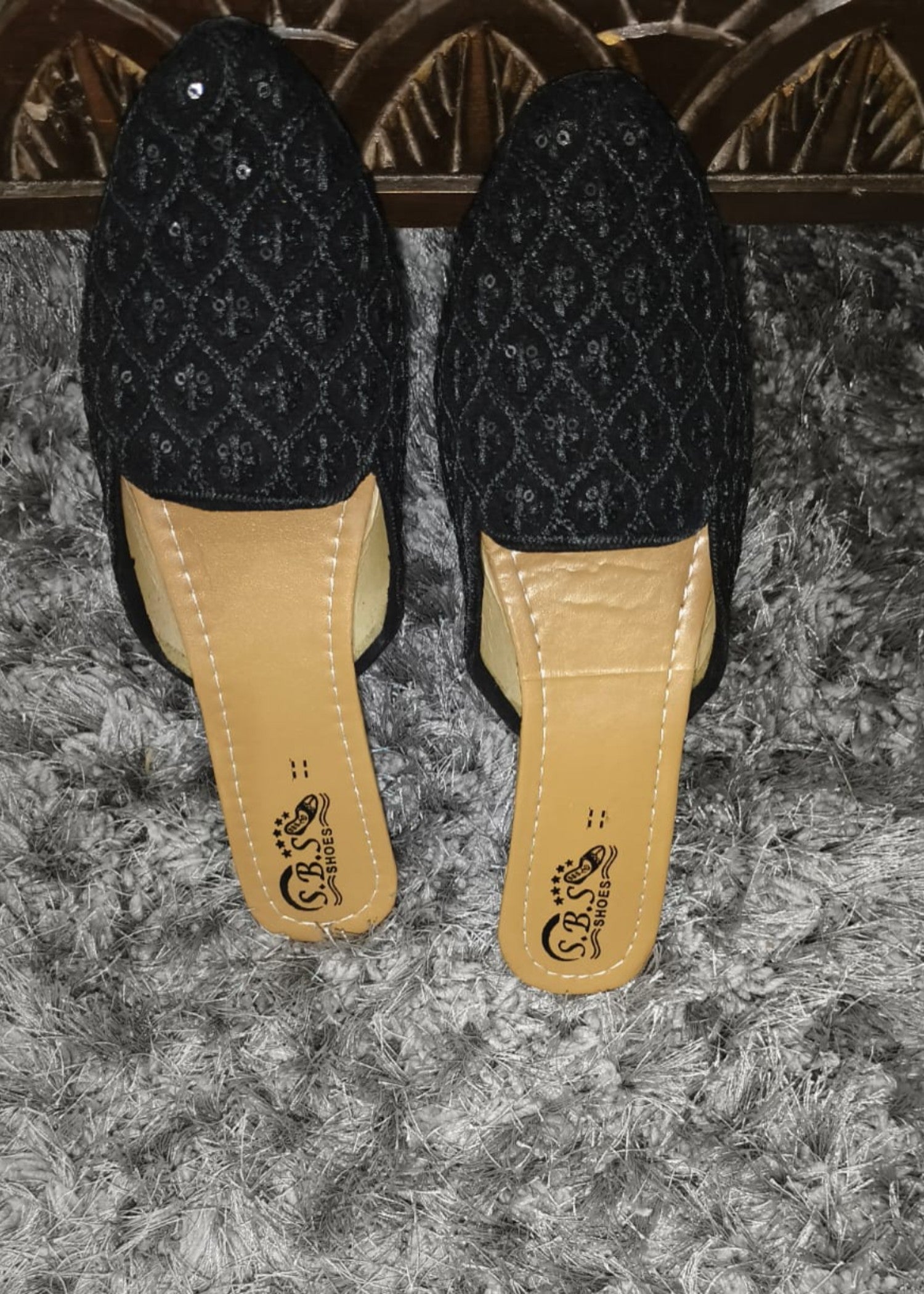Mules in Black by - High Quality Women Mules YKF8089