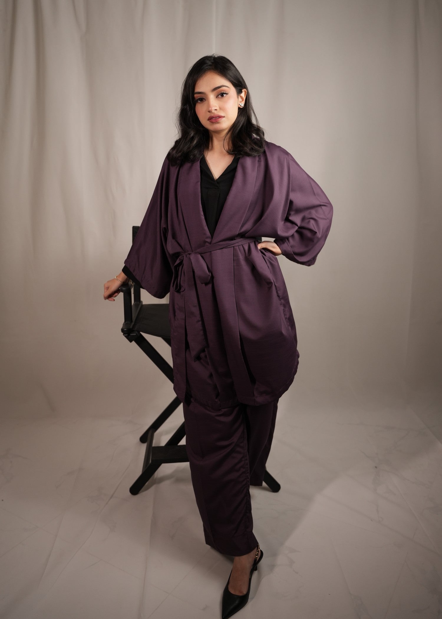 wash & wear Co Ord Sets in Purple
