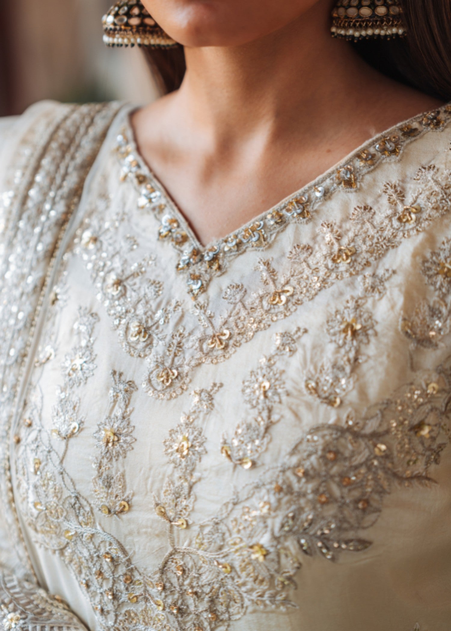 silk Unstitched in Off-white