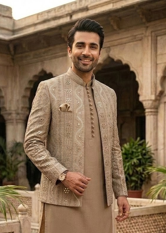 silk Prince Coat in Ash grey