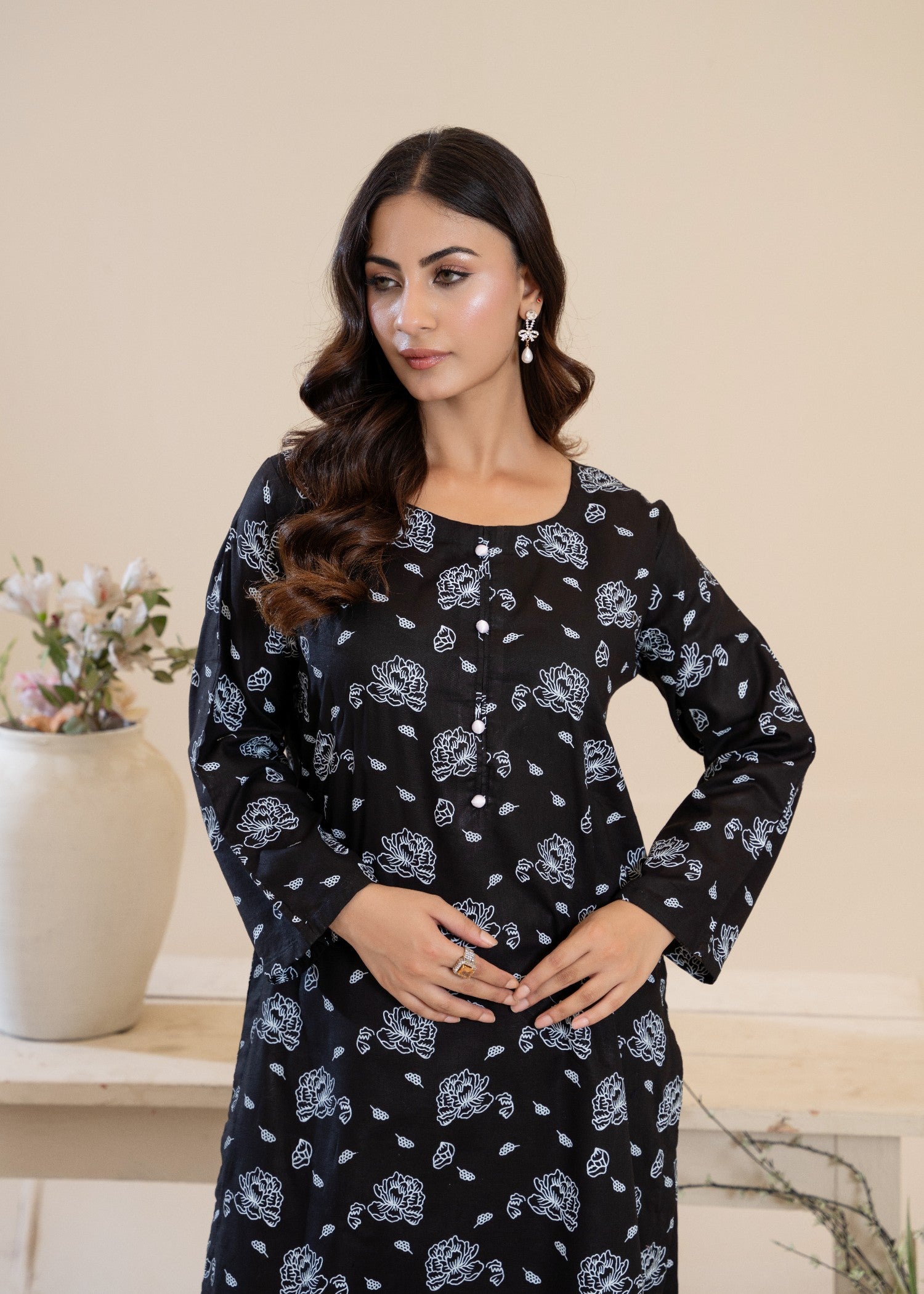 cotton Co Ord Sets in Black