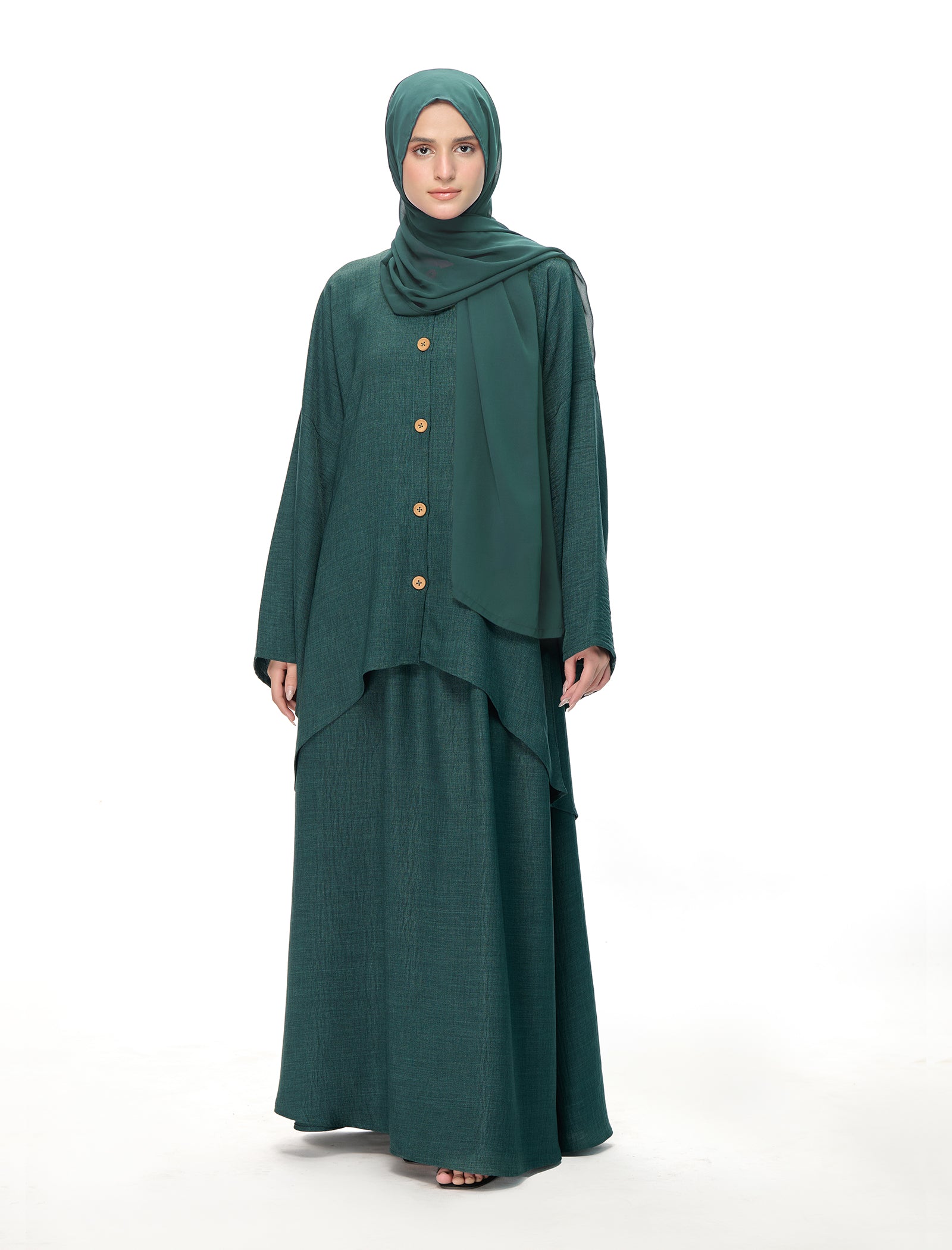 interlock knit Co ord Sets in Green