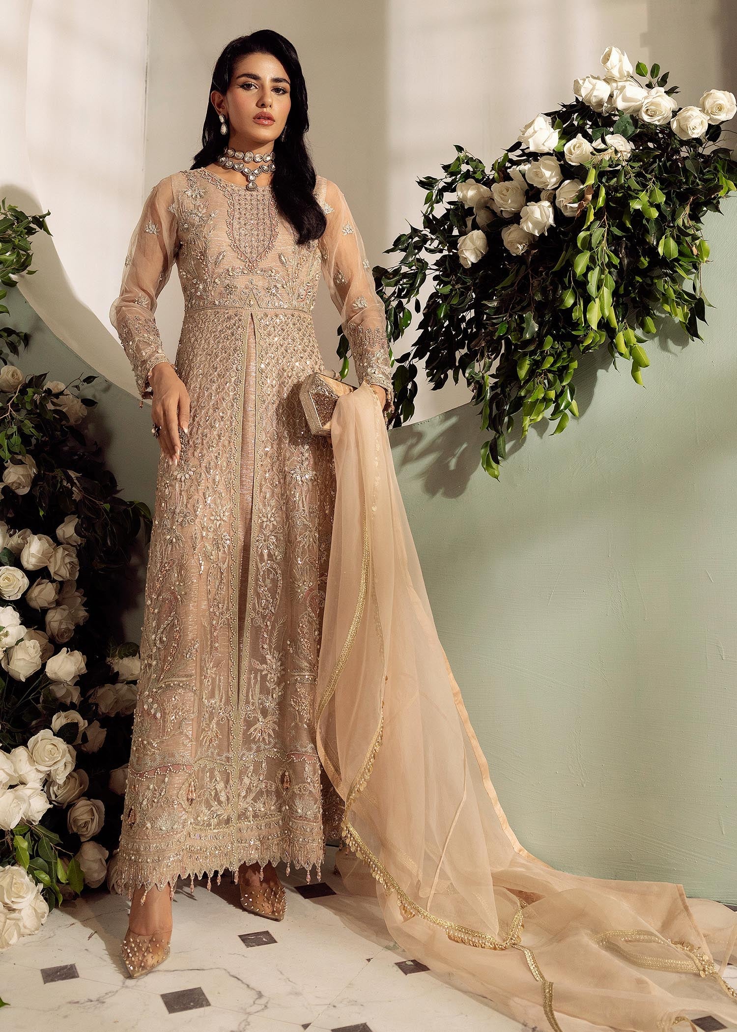 organza Maxi in Pale pink