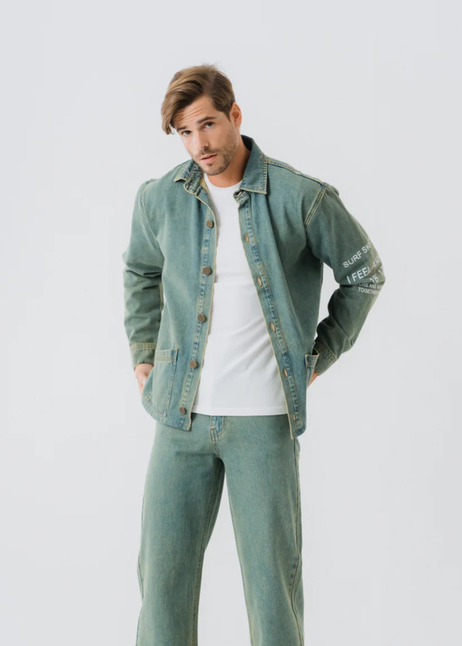denim Jacket in Green