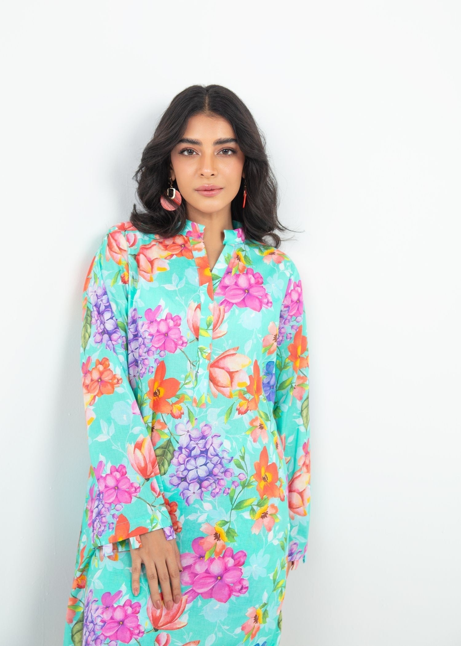 cambric Co Ord Sets in Ice blue