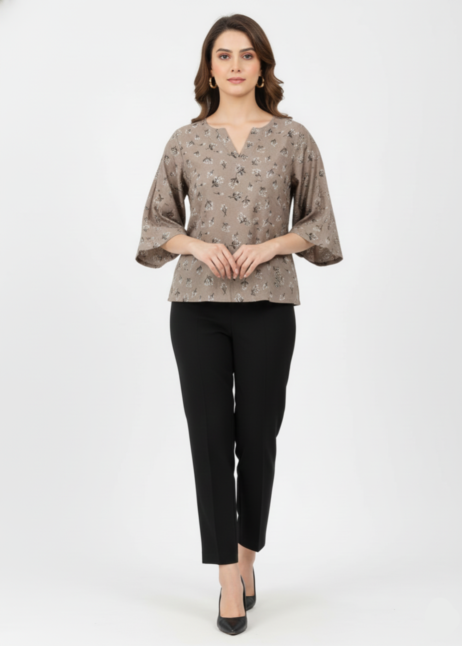 grip Top in Camel brown