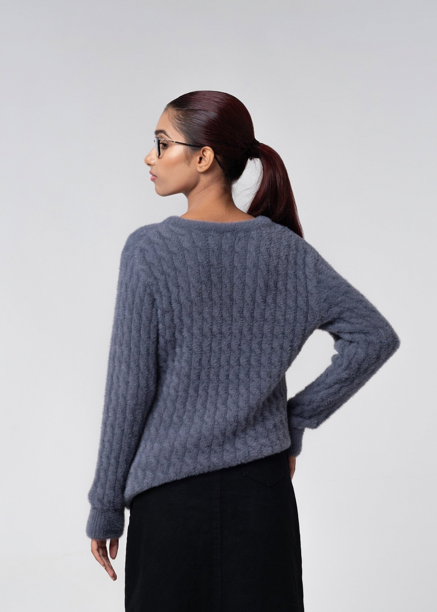 spandex Sweater in Slate blue