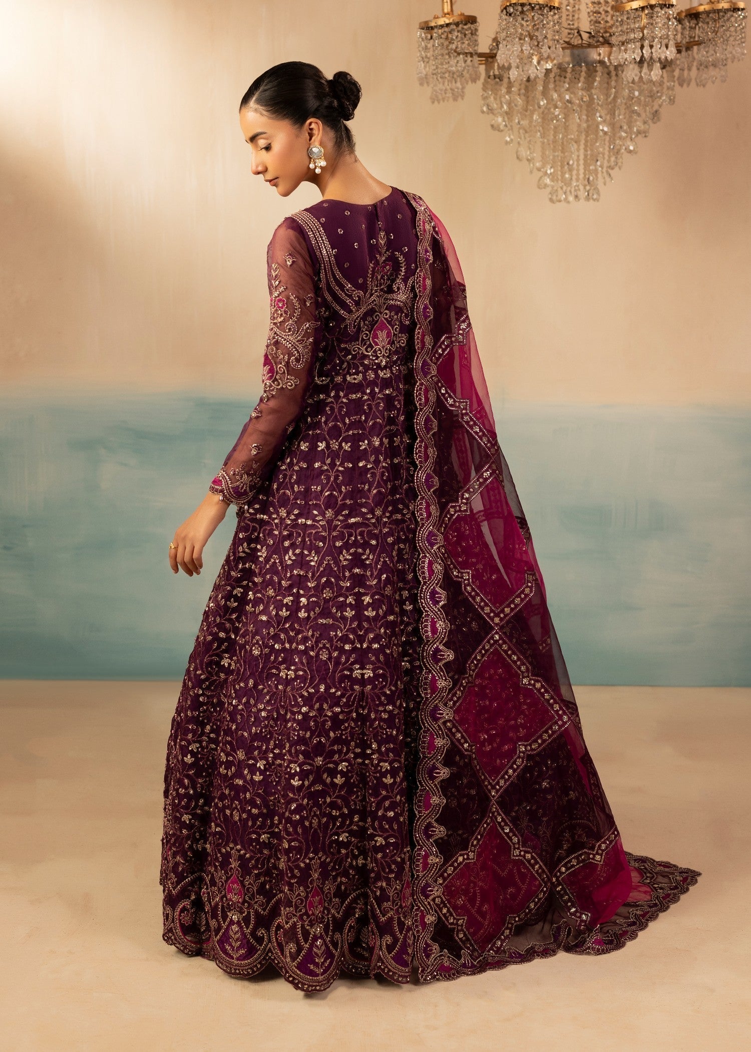 organza Maxi in Purple