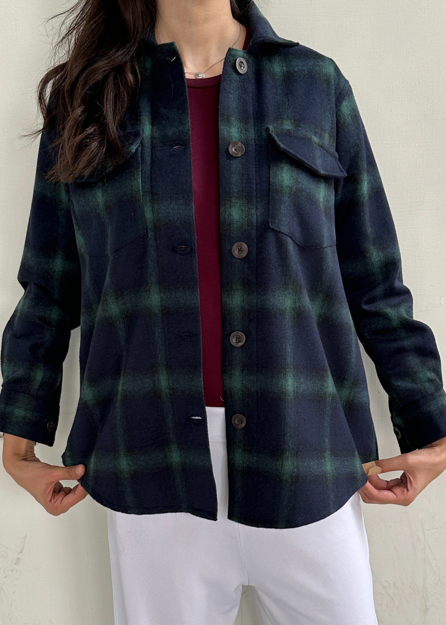 wool Top in Dark blue
