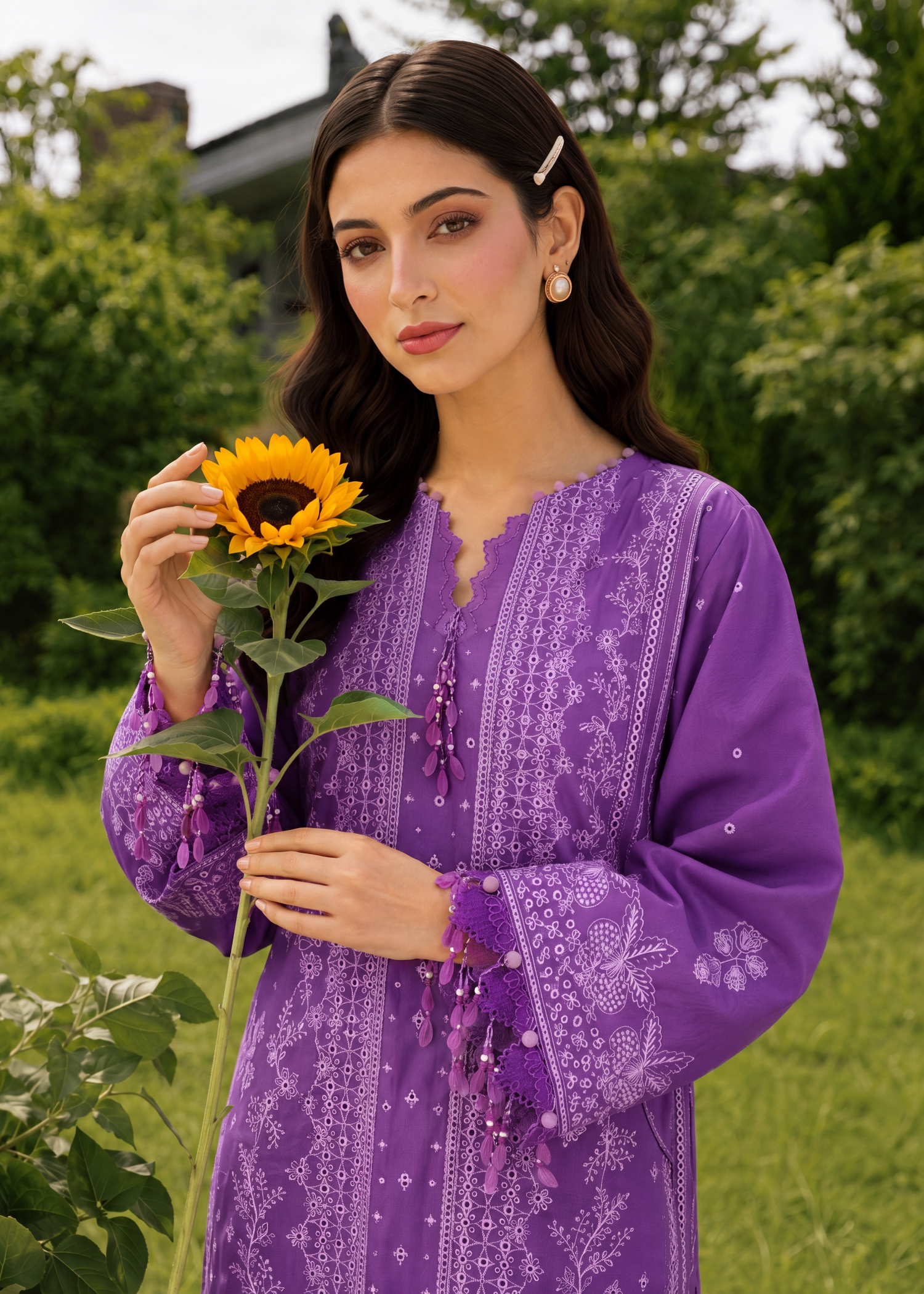 cotton Unstitched in Purple
