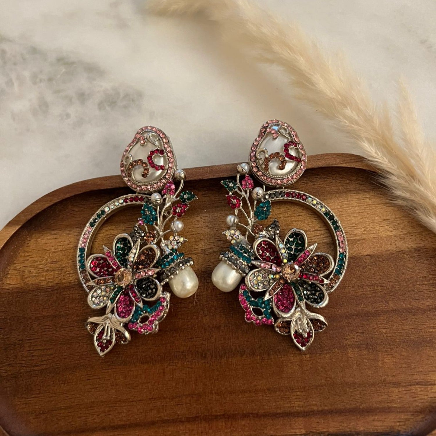 Earrings in Multi Color by - Trendy Women Earrings TIG2741