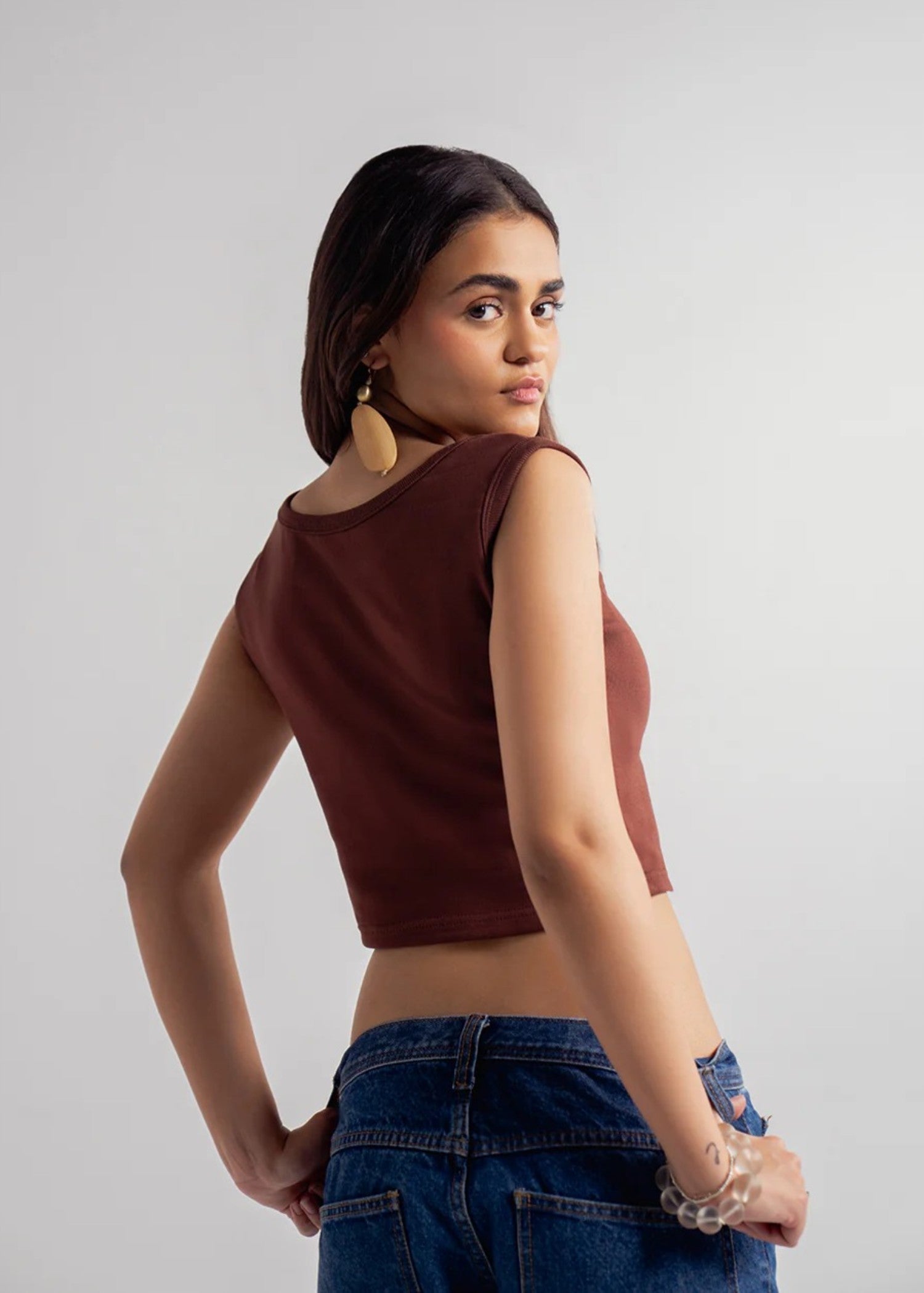 cotton Top in Brown