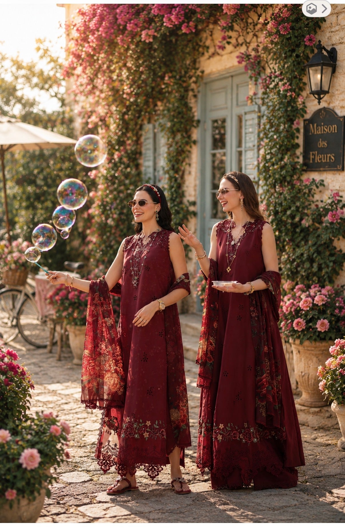 Noor Eid Printskhas Lawn – D14 – Ruby Royale
