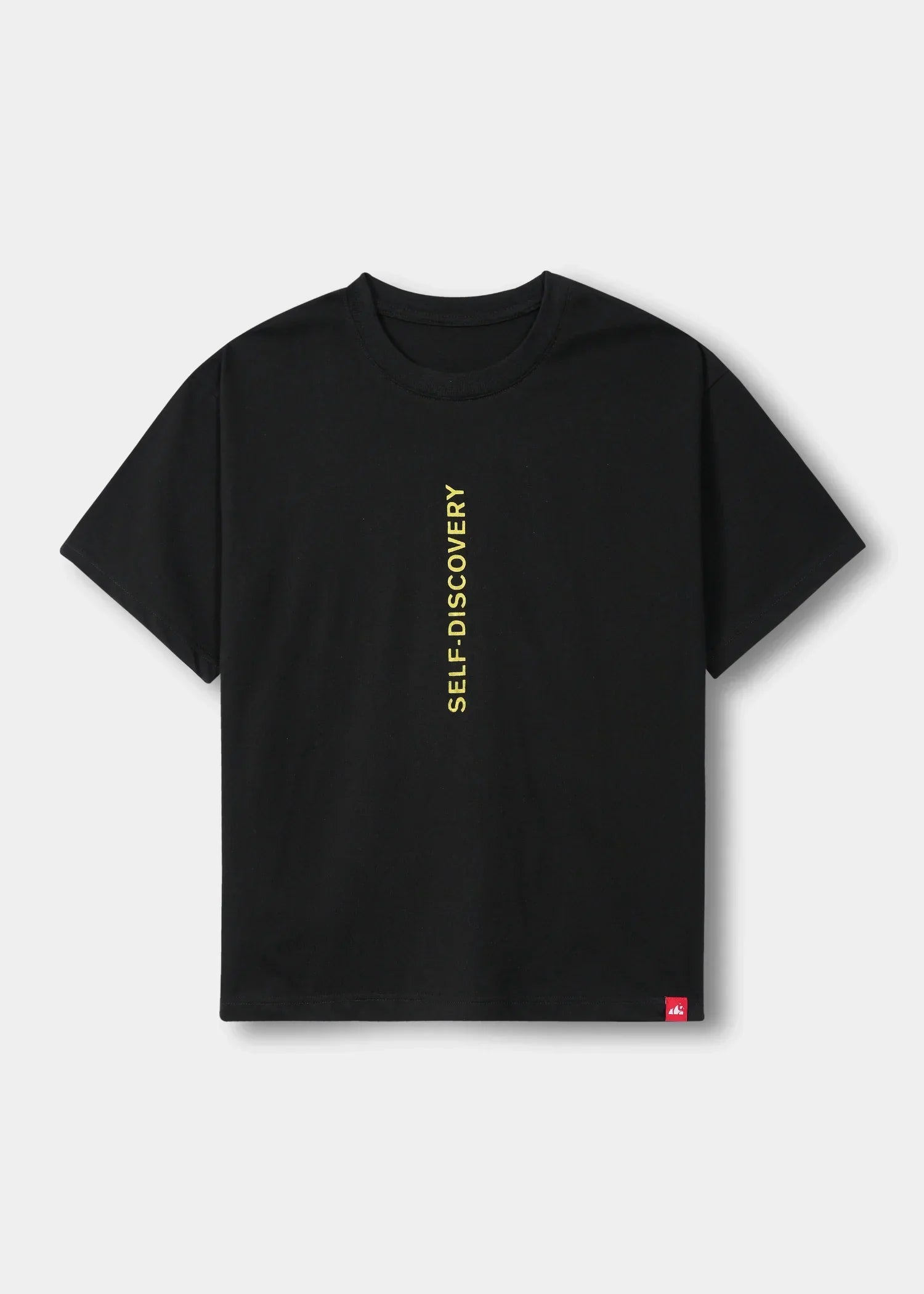 cotton jersey T Shirt in Jet black