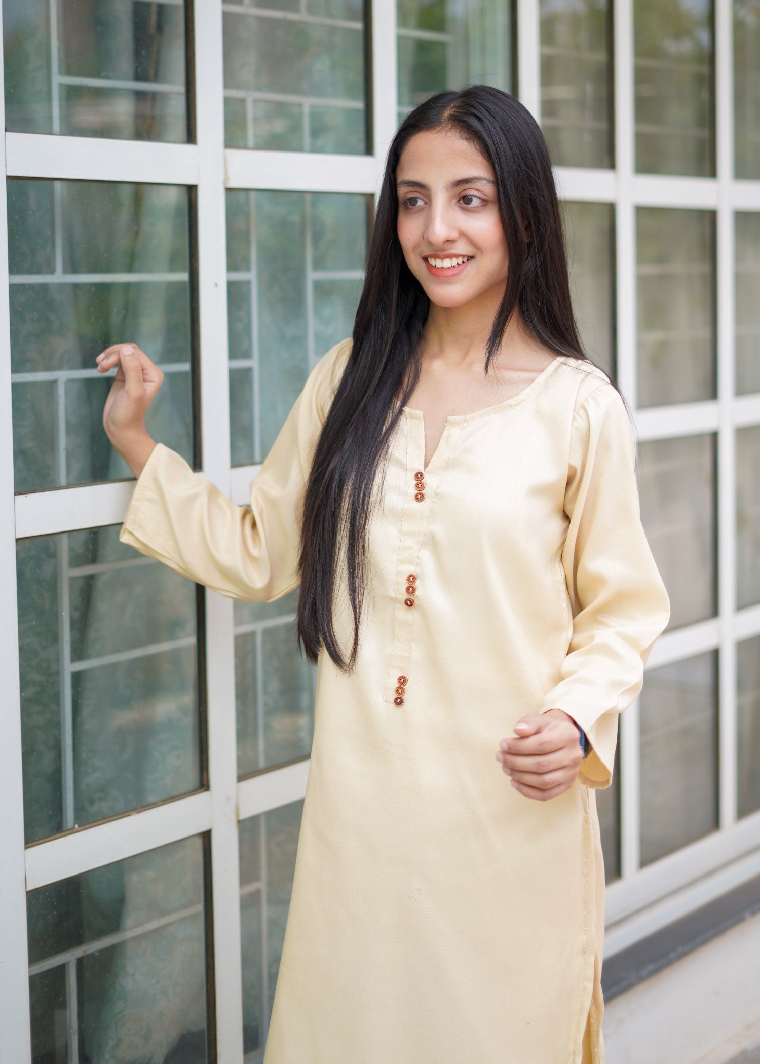 viscose raw silk Co Ord Sets in Cream