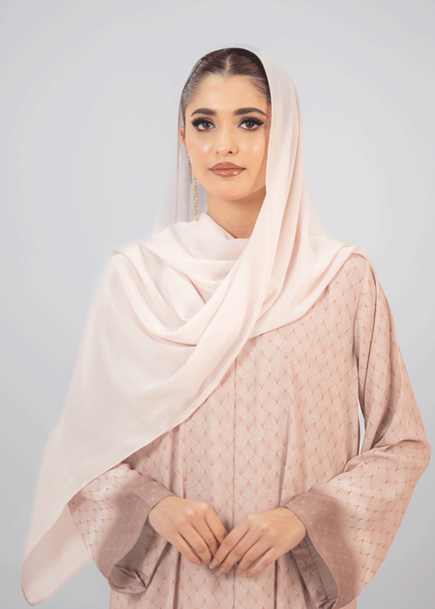 viscose Hijab in Blush pink