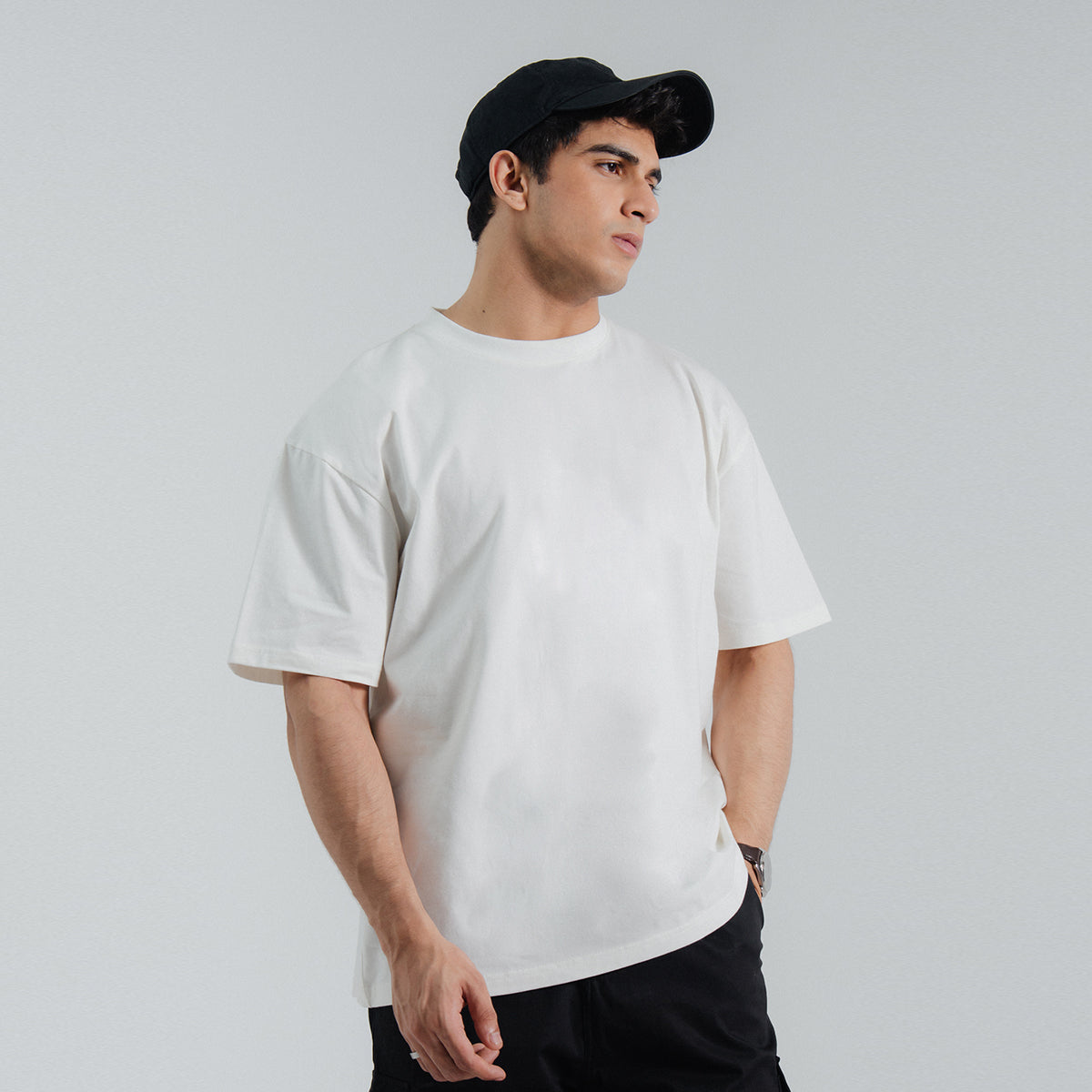zari cotton T Shirt in White by Wewear
