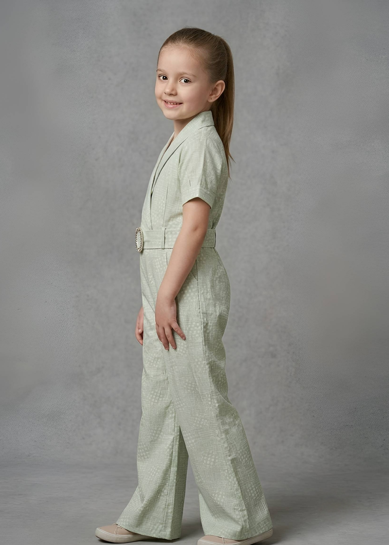 Jumpsuit in Sage green