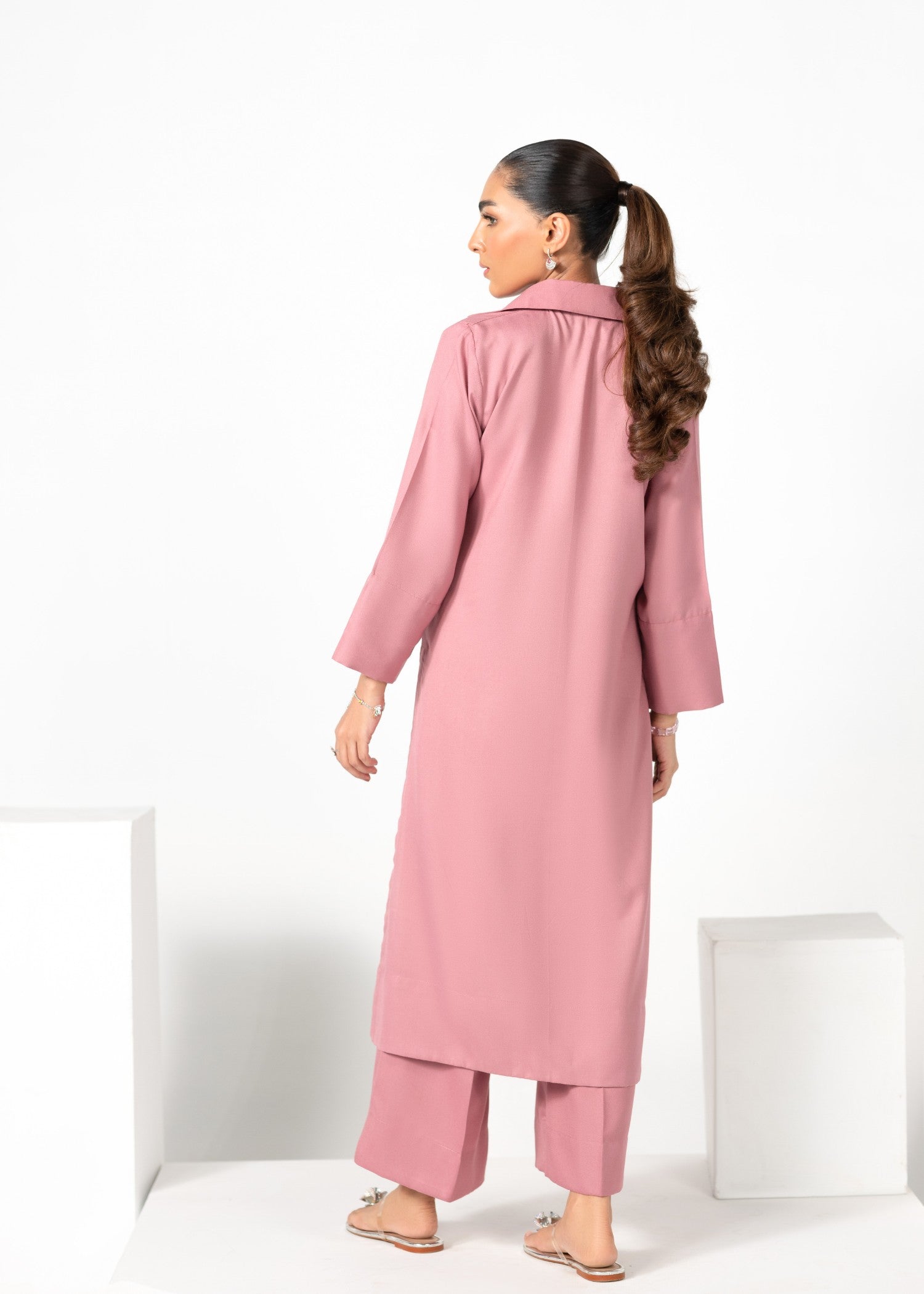 karandi Co Ord Sets in Pink