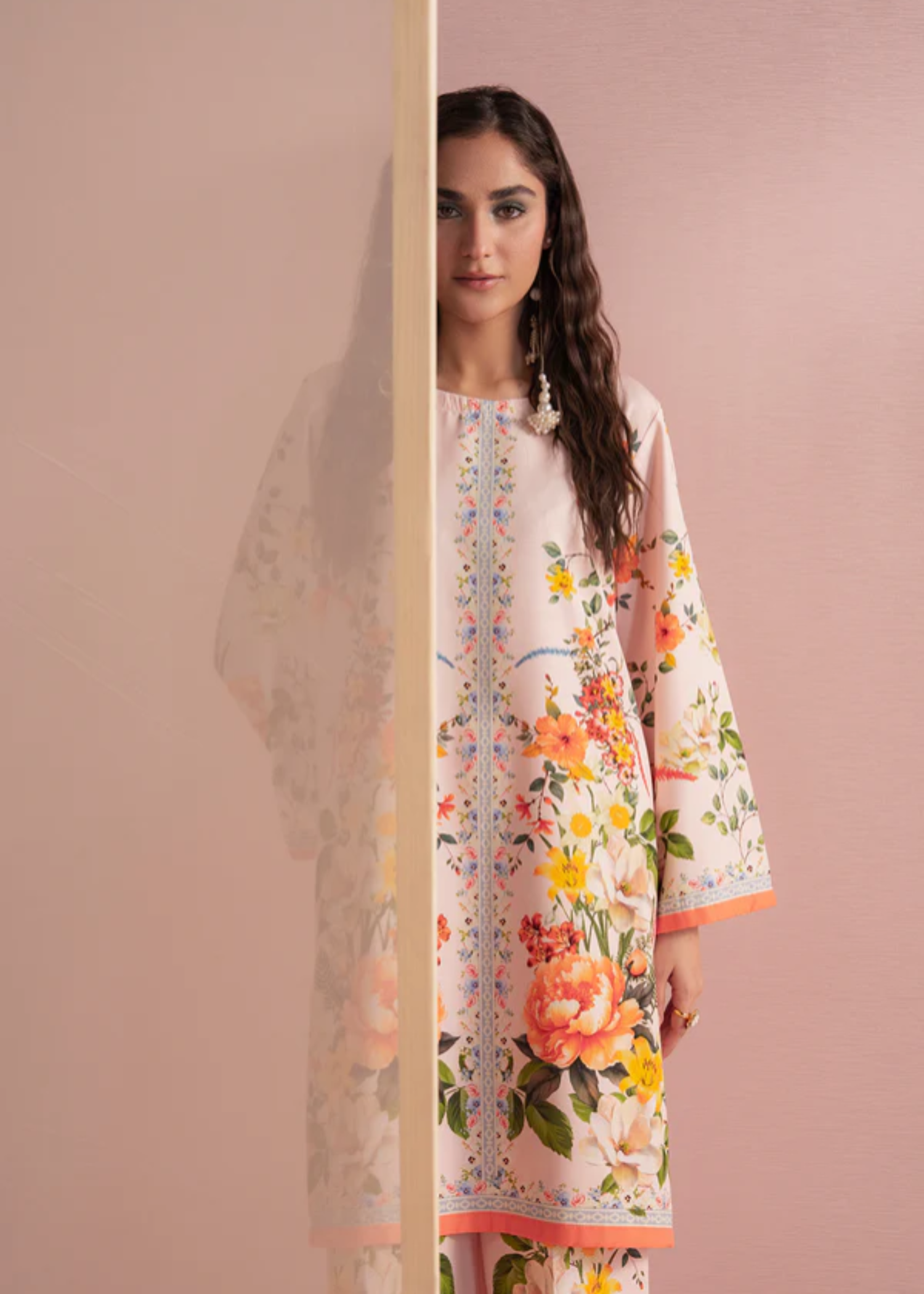 twill khaddar Co Ord Sets in Multi