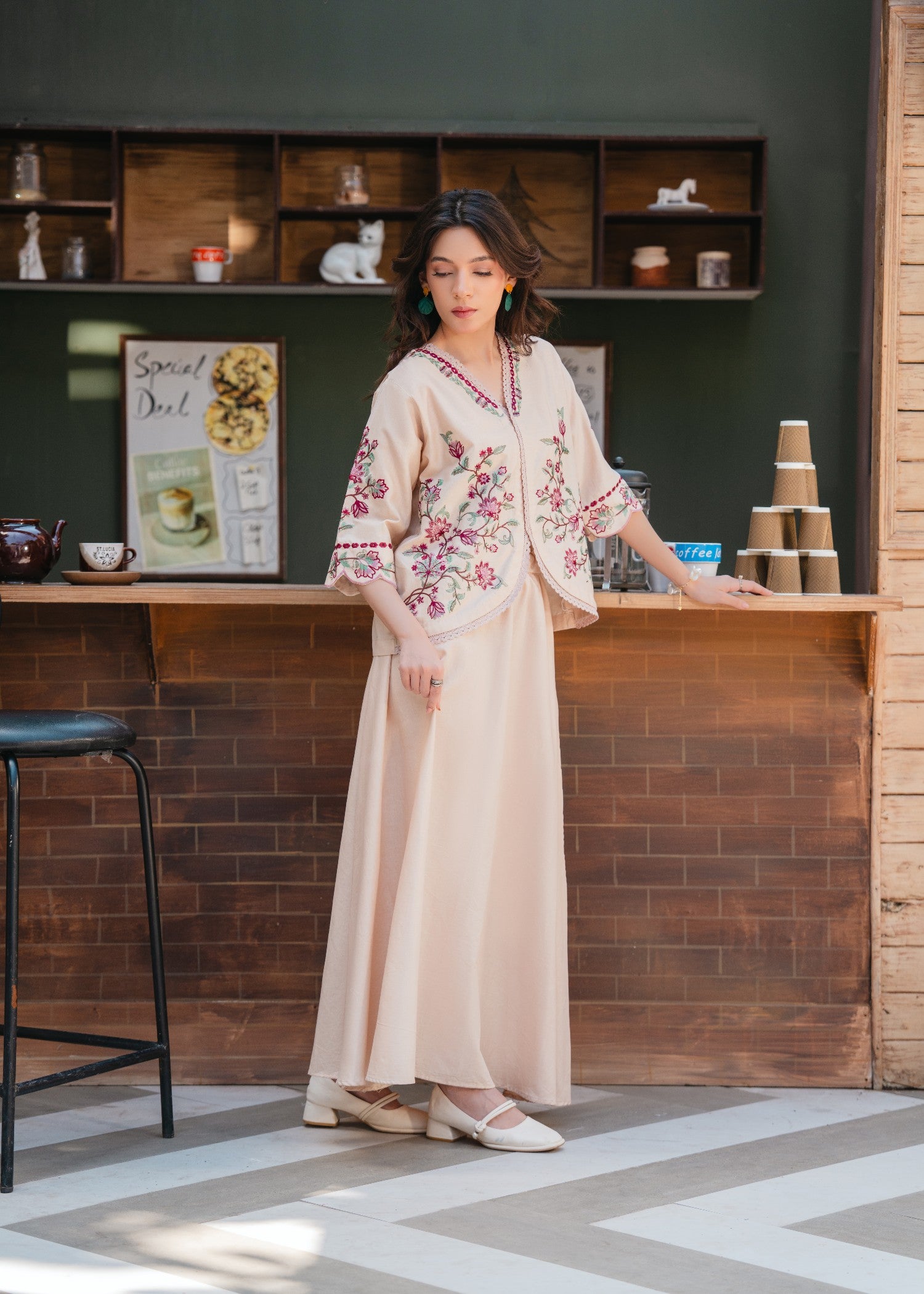 lawn Skirt in Cream