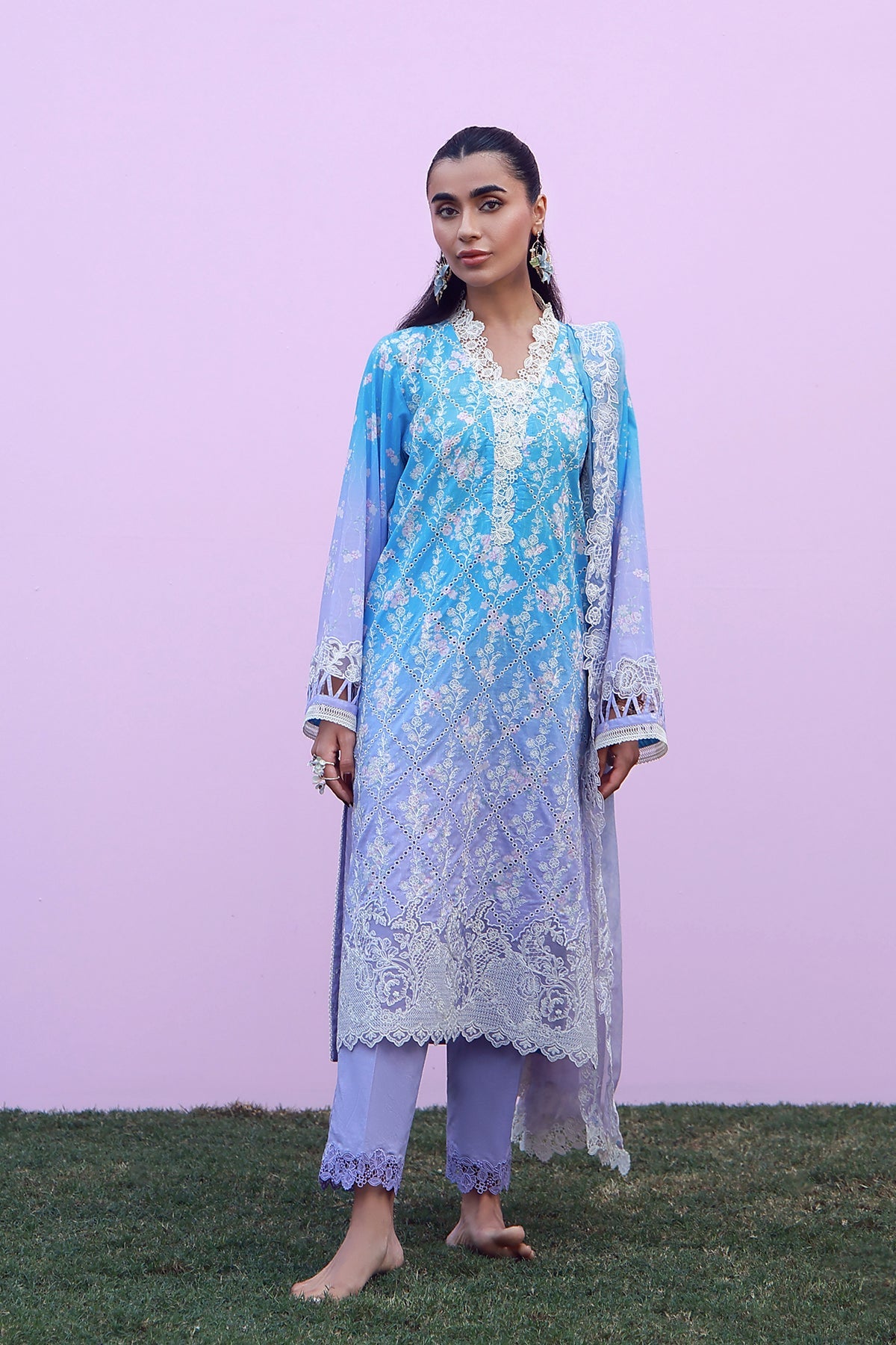 Mirha Lawn – Indigo Amethyst