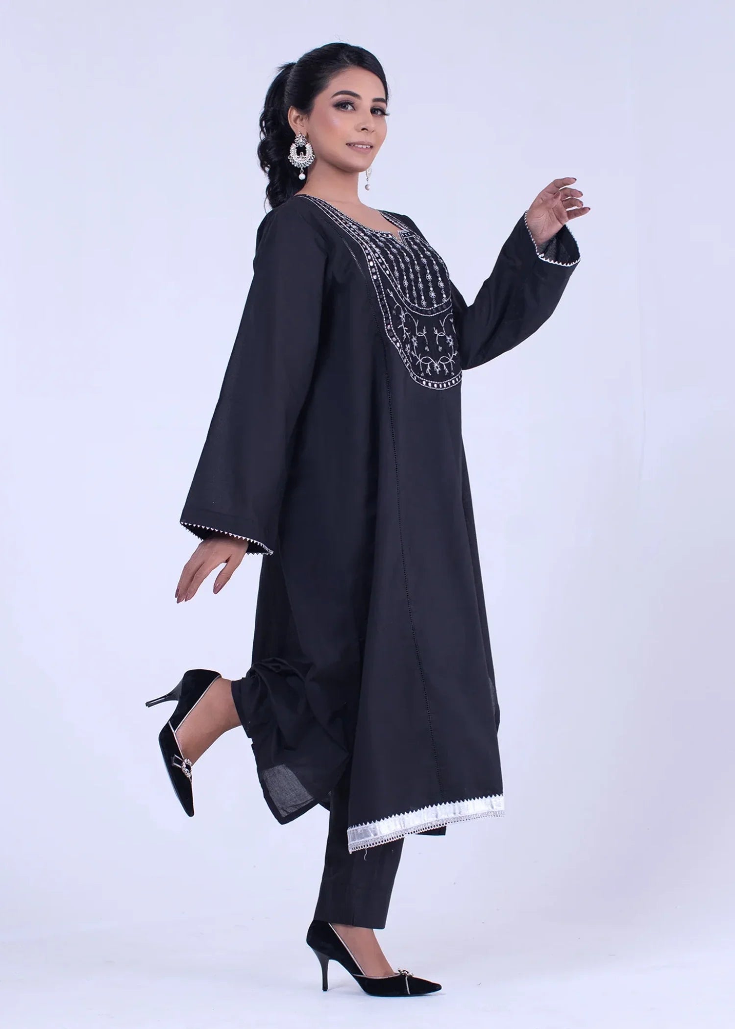 cotton Kurti in Black