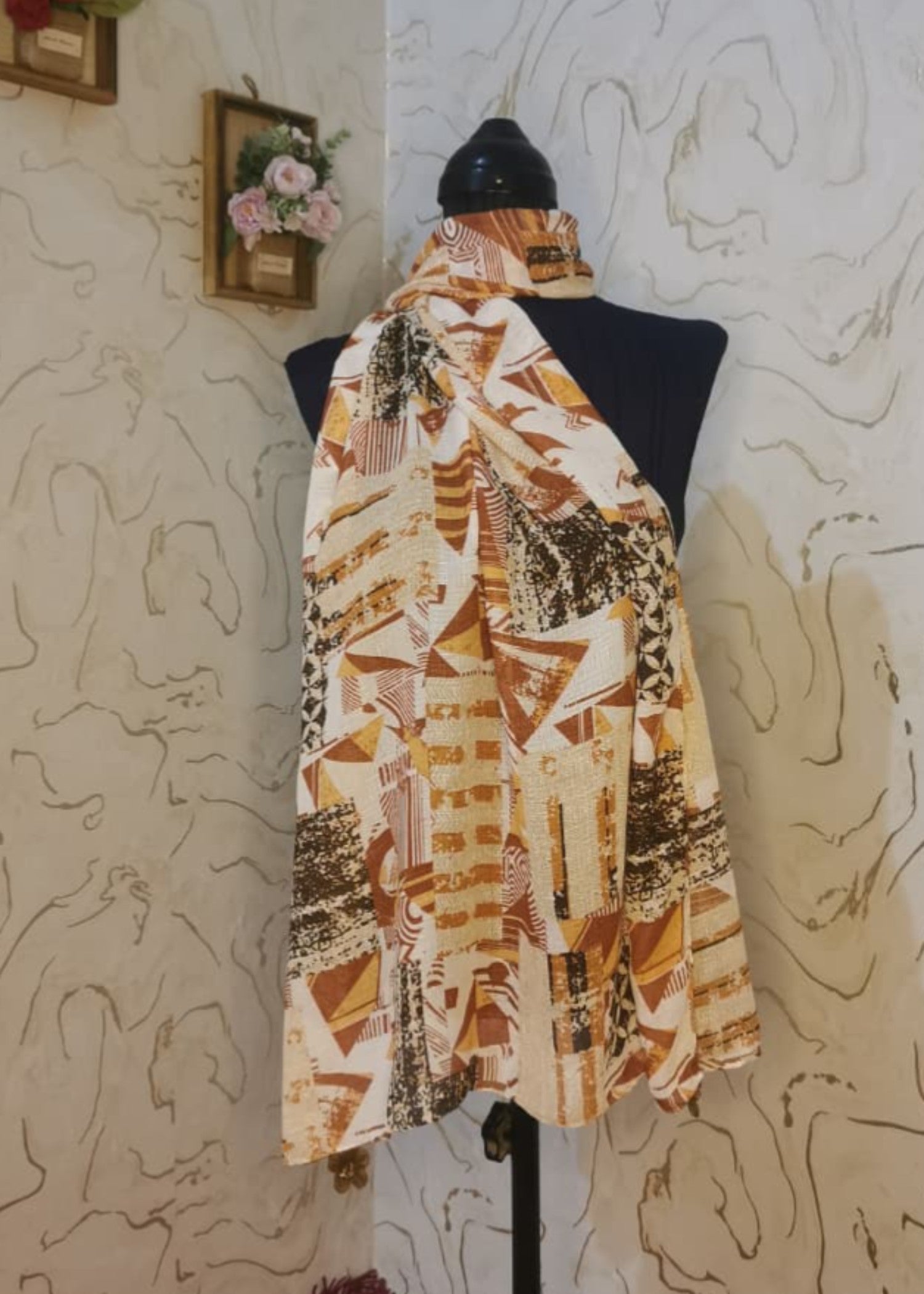 Scarf in Bronze orange, chocolate brown Color by - Trendy Women Scarf XMM8665