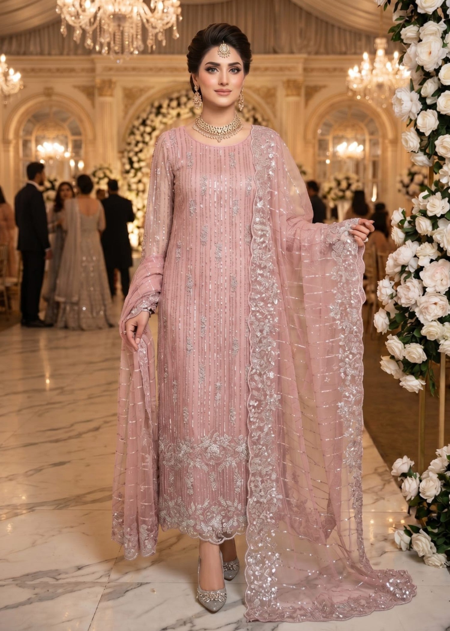 net Unstitched in Pink