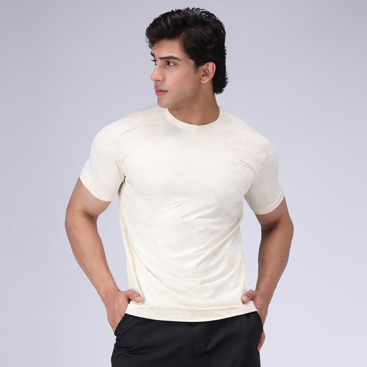 twill cotton T Shirt in Off-white