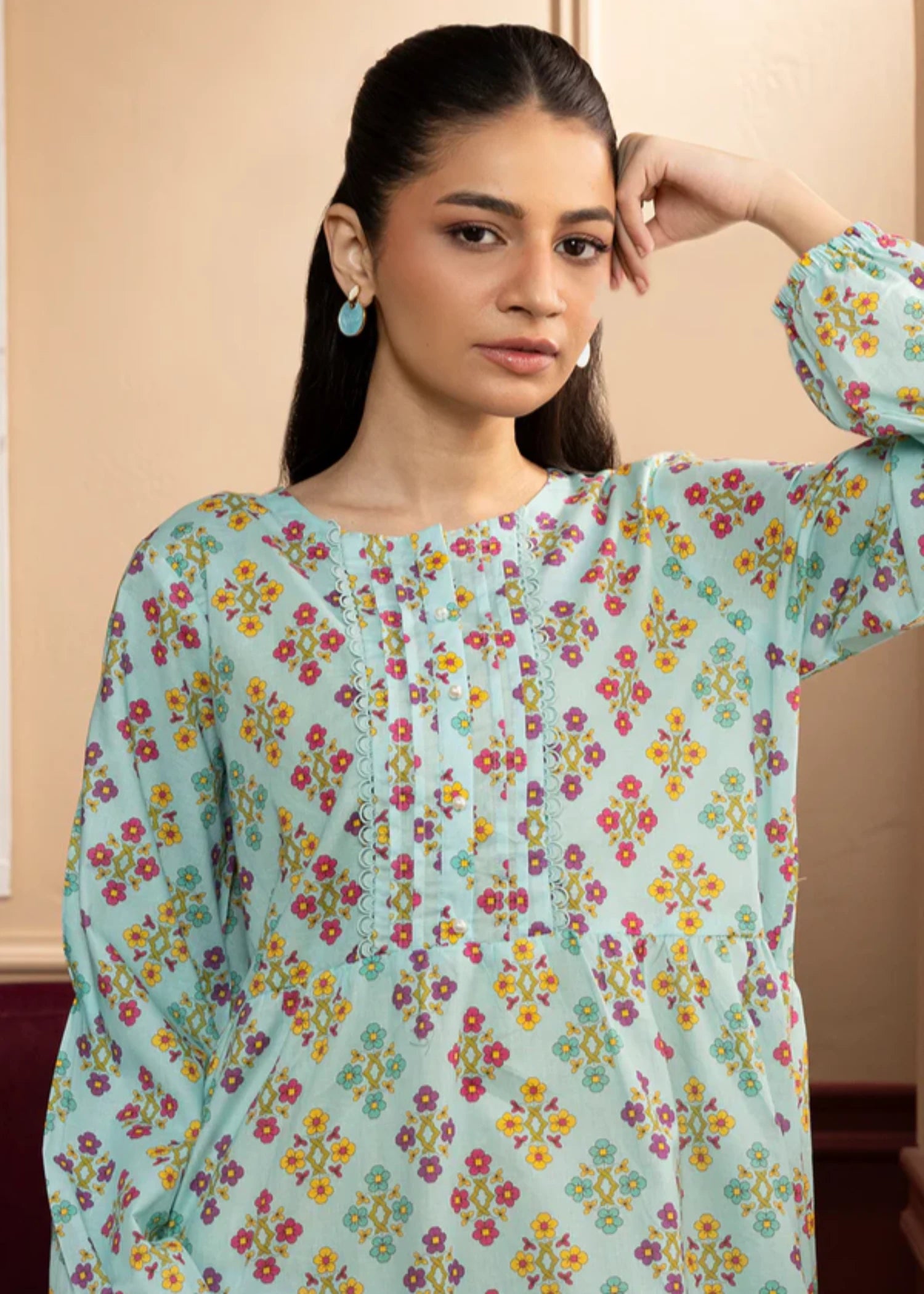 lawn Maxi in Light blue