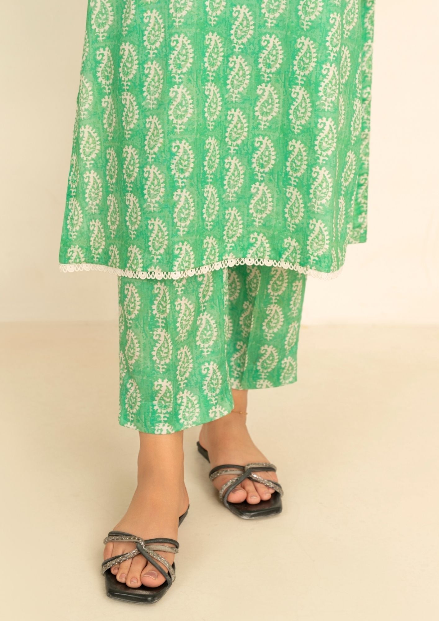 lawn Co Ord Sets in Emerald green