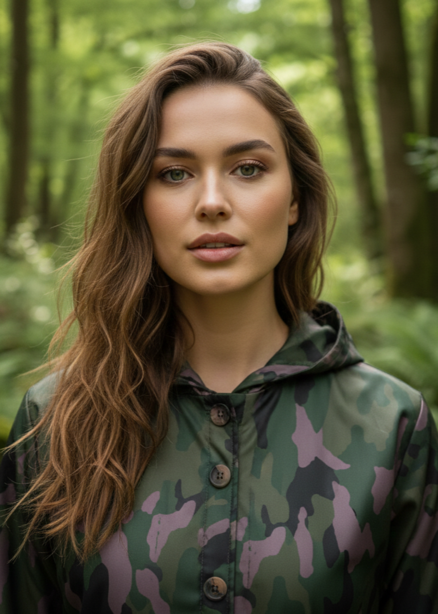 silk Co Ord Sets in Fern green