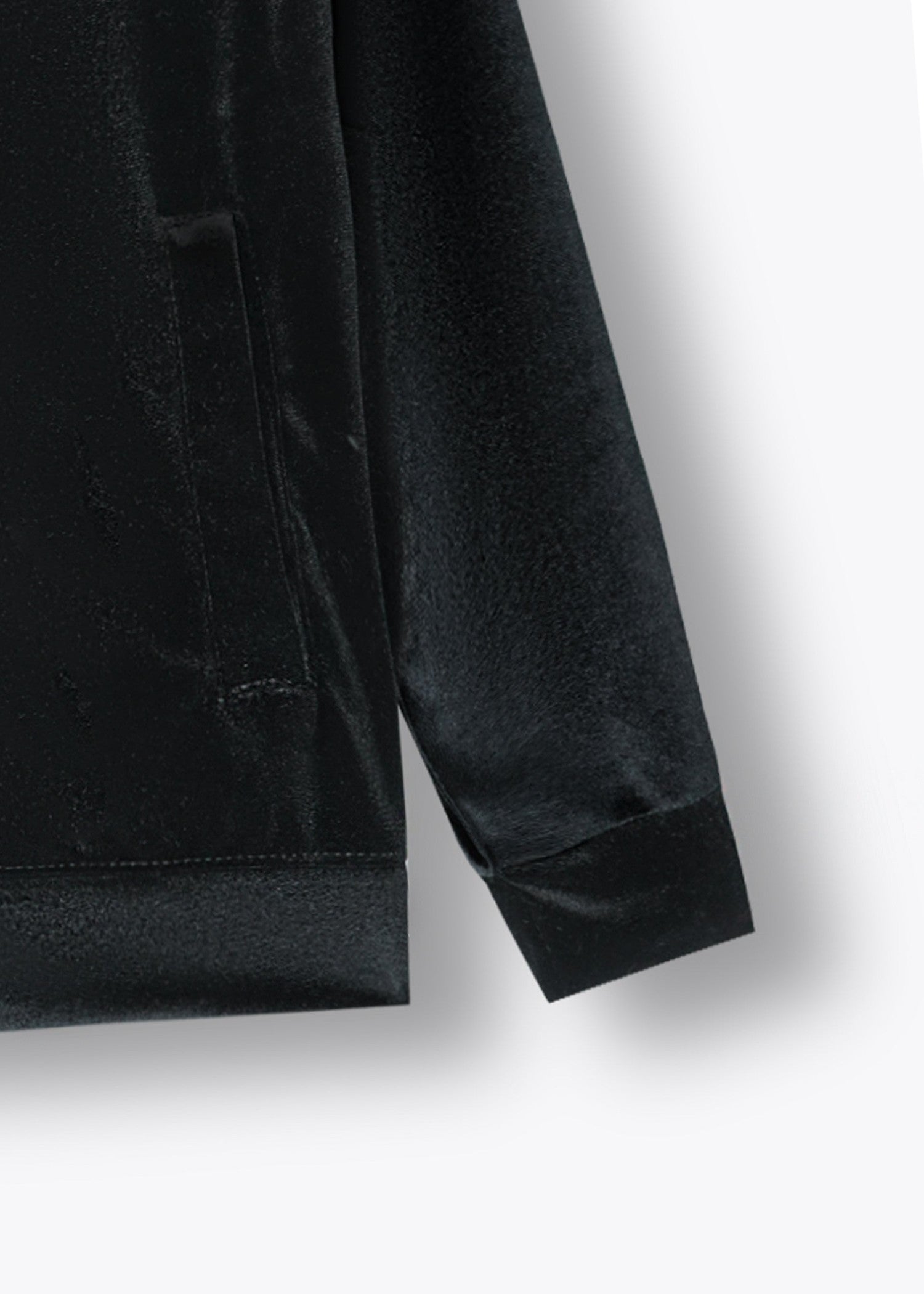 velvet Tracksuit in Jet black