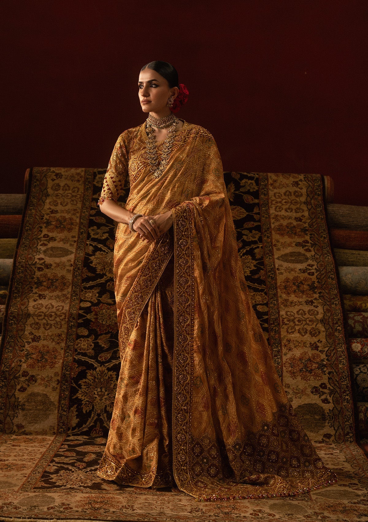 silk Unstitched in Yellow-orange
