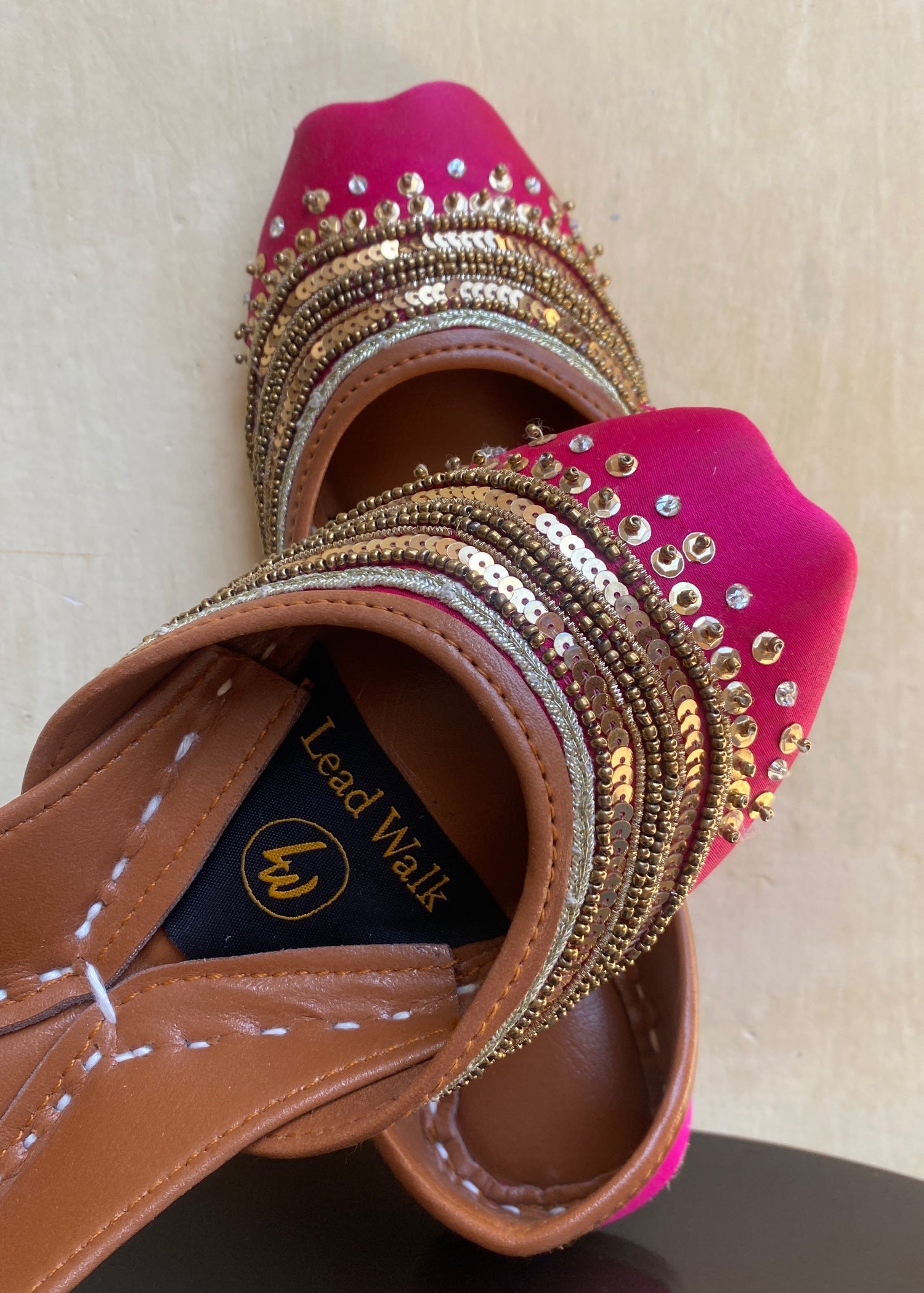 Khussa in Hot pink by - High Quality Women Khussa PAP1133