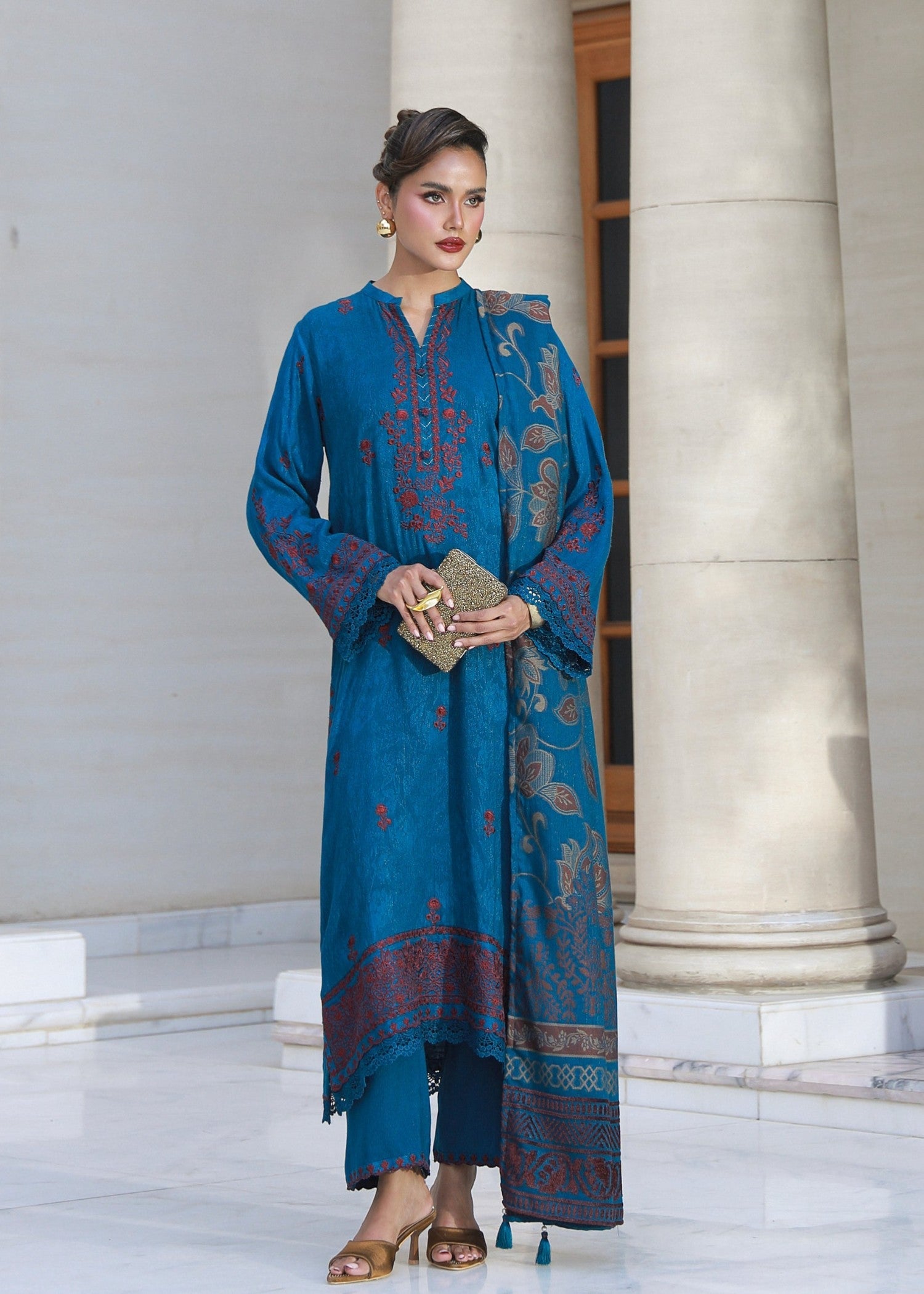 jacquard Unstitched in Blue