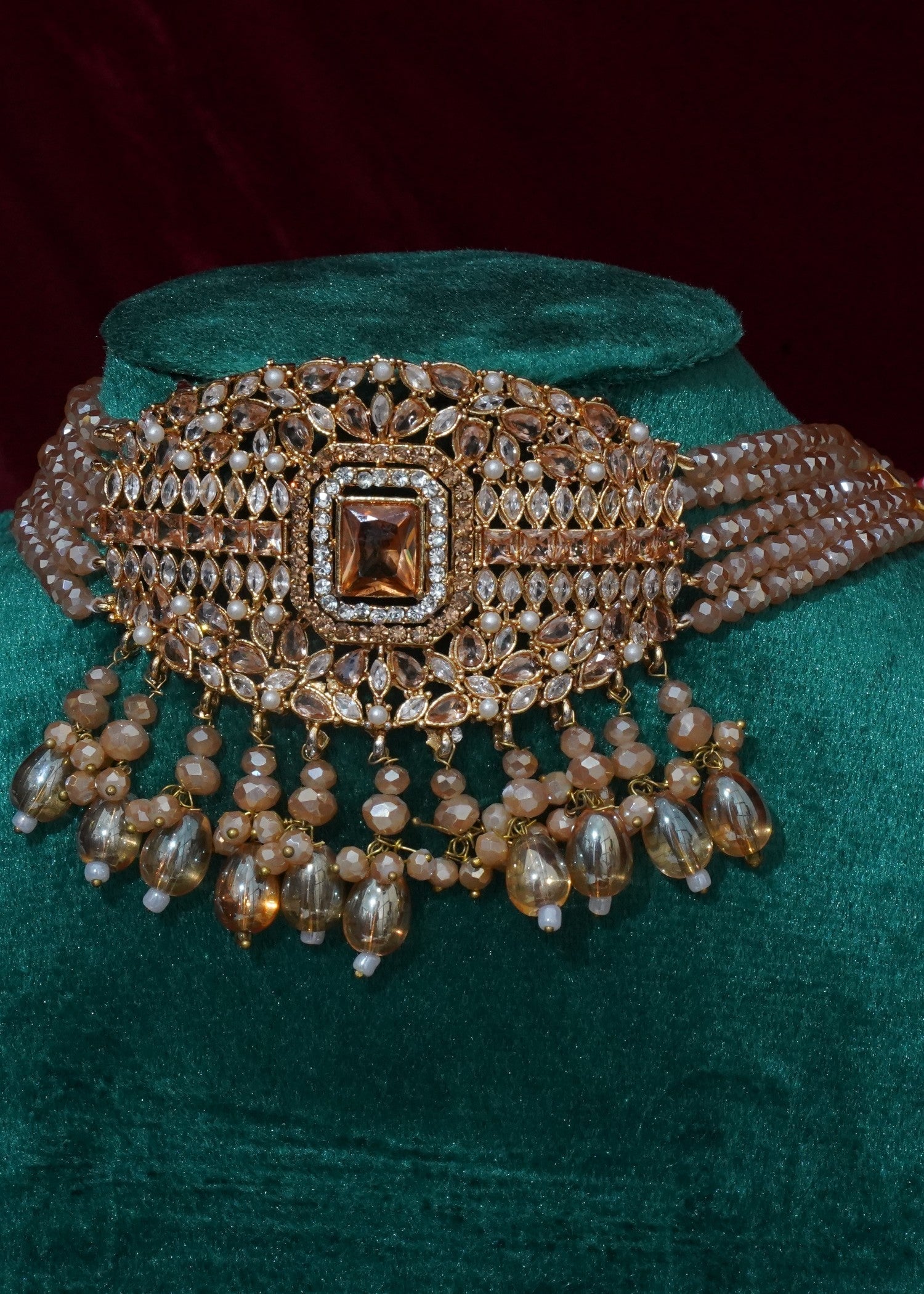 Choker in Camel brown Color by - Trendy Women Choker IYE8316