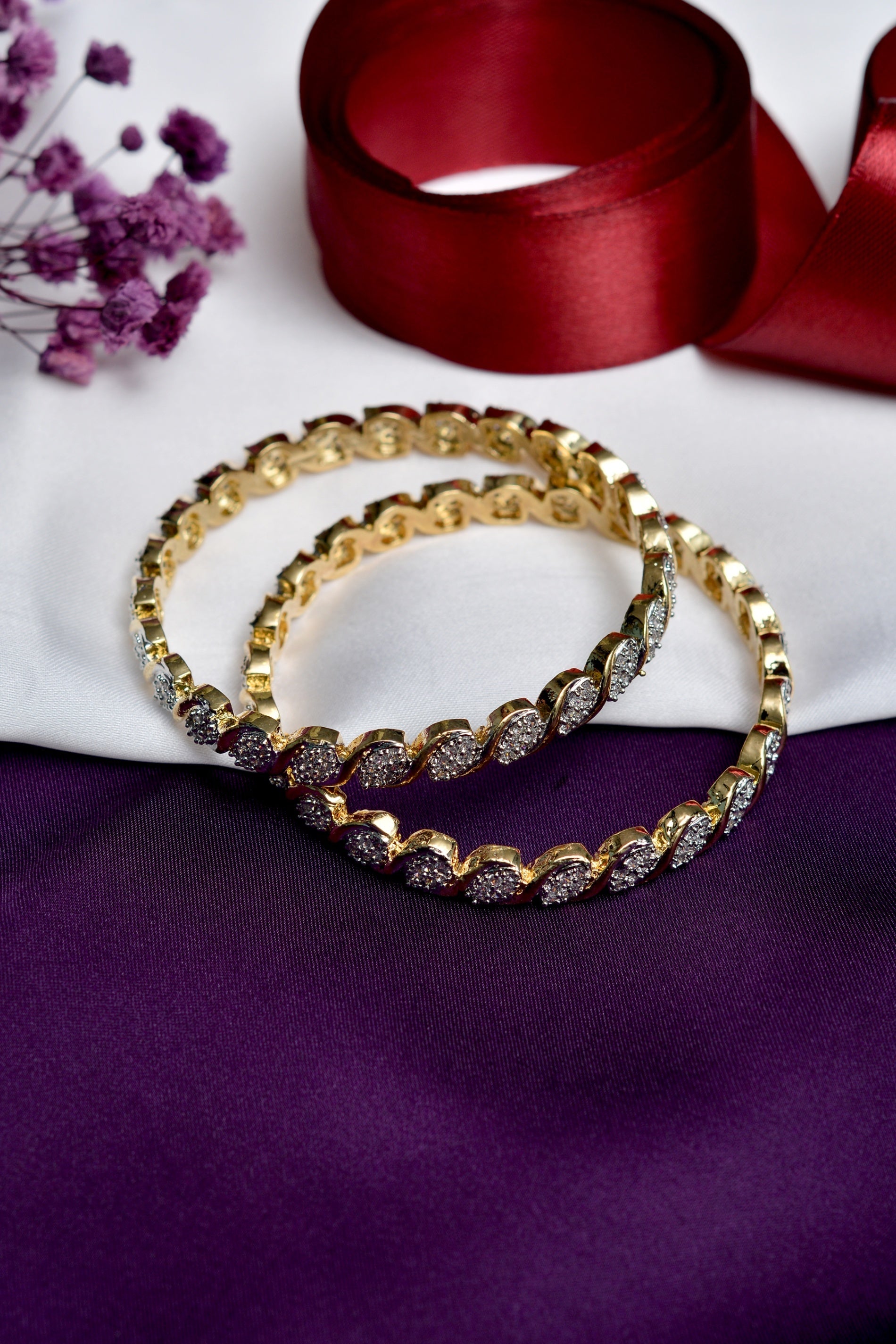 Bangles in Gold Color by - Trendy Women Bangles ACI8027