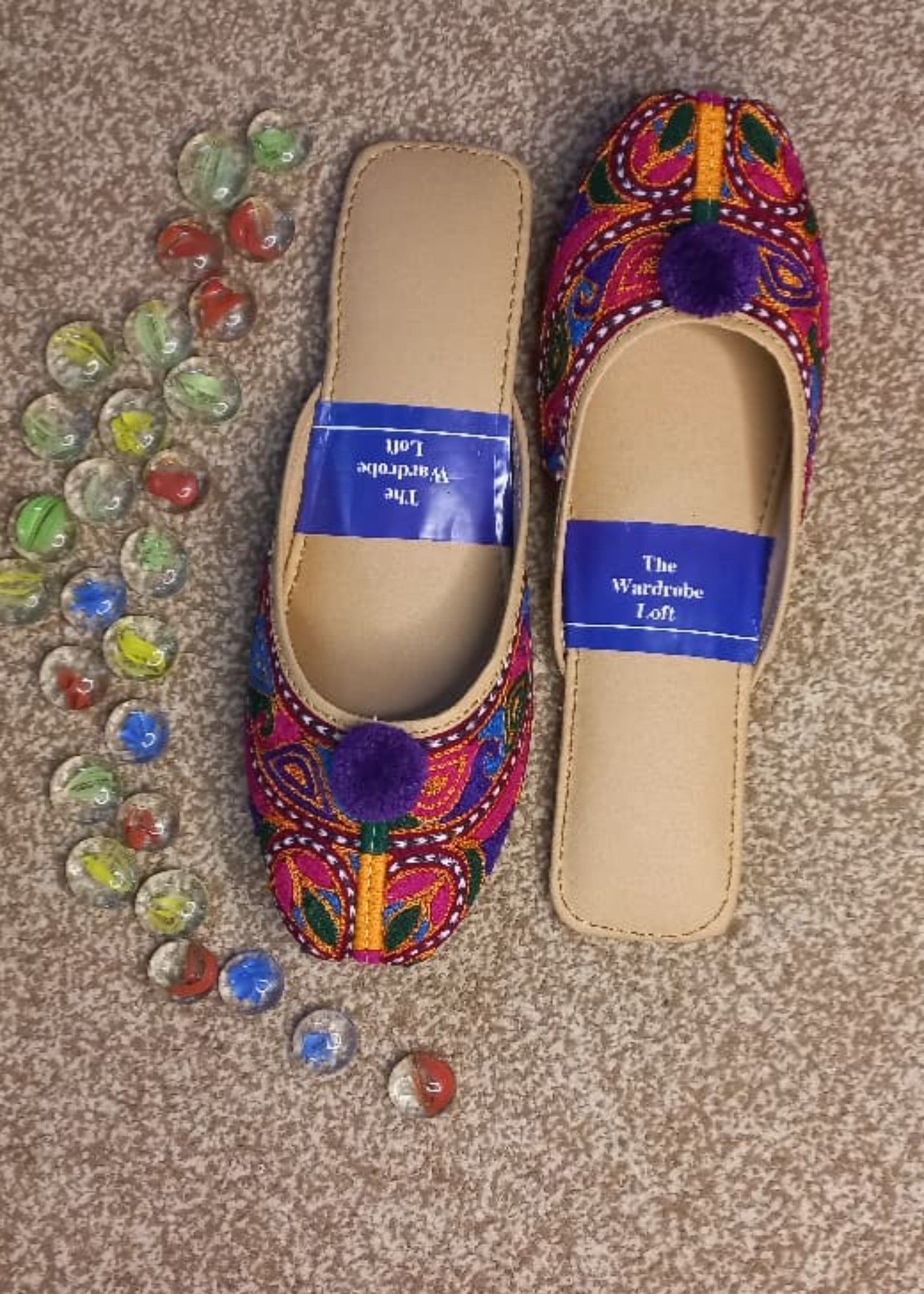 Khussa in Multi by - High Quality Women Khussa OYE0924