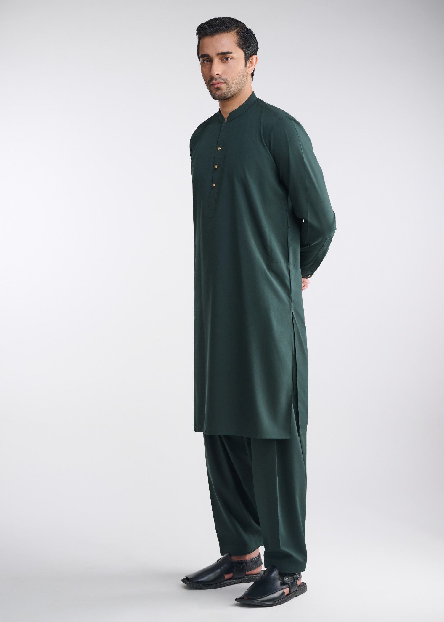 cotton Shalwar Kameez in Teal