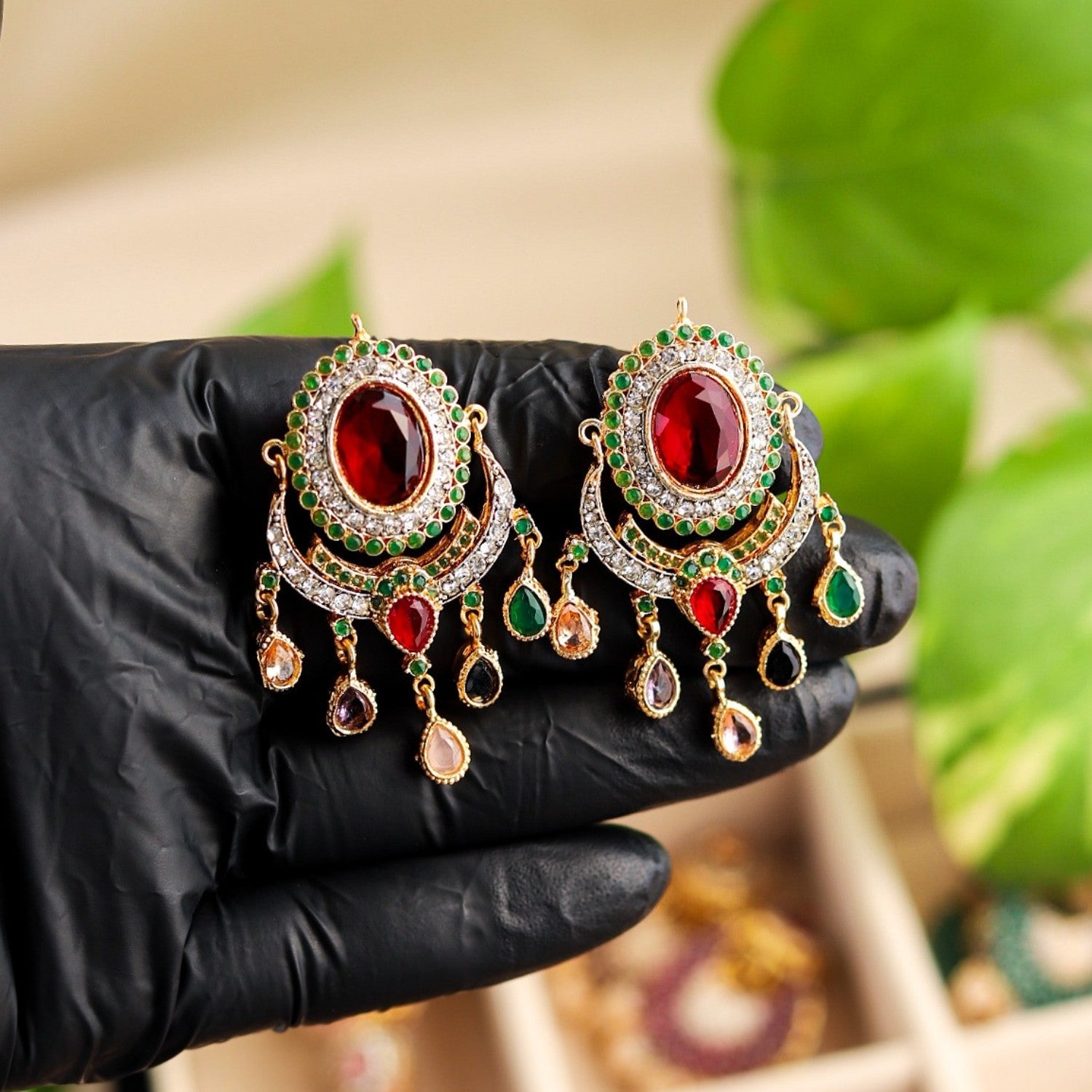 Earrings in Multi Color by - Trendy Women Earrings BAF9339