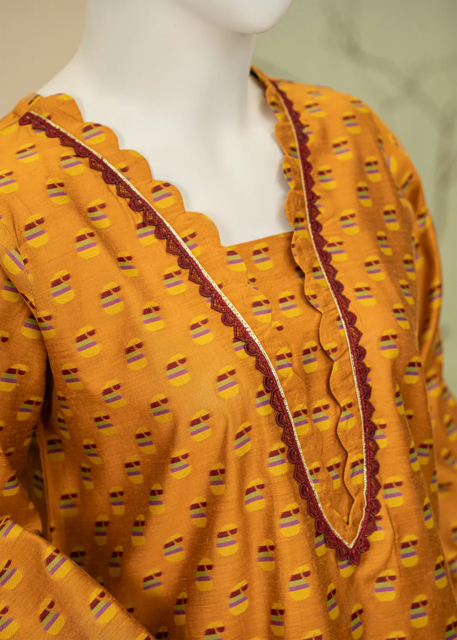 viscose Co Ord Sets in Mari gold, honey