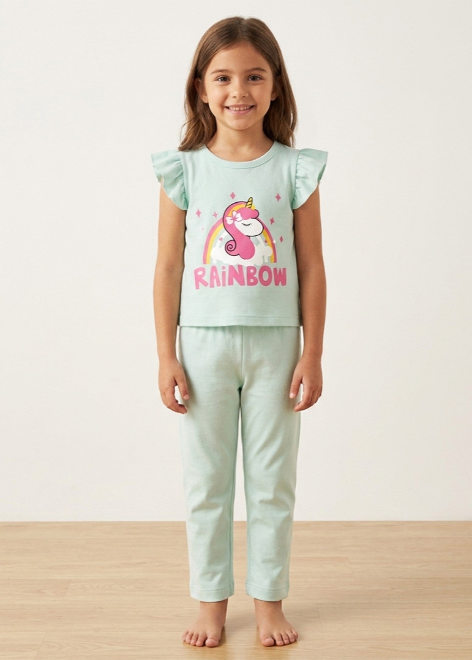 cotton T Shirt in Mint green